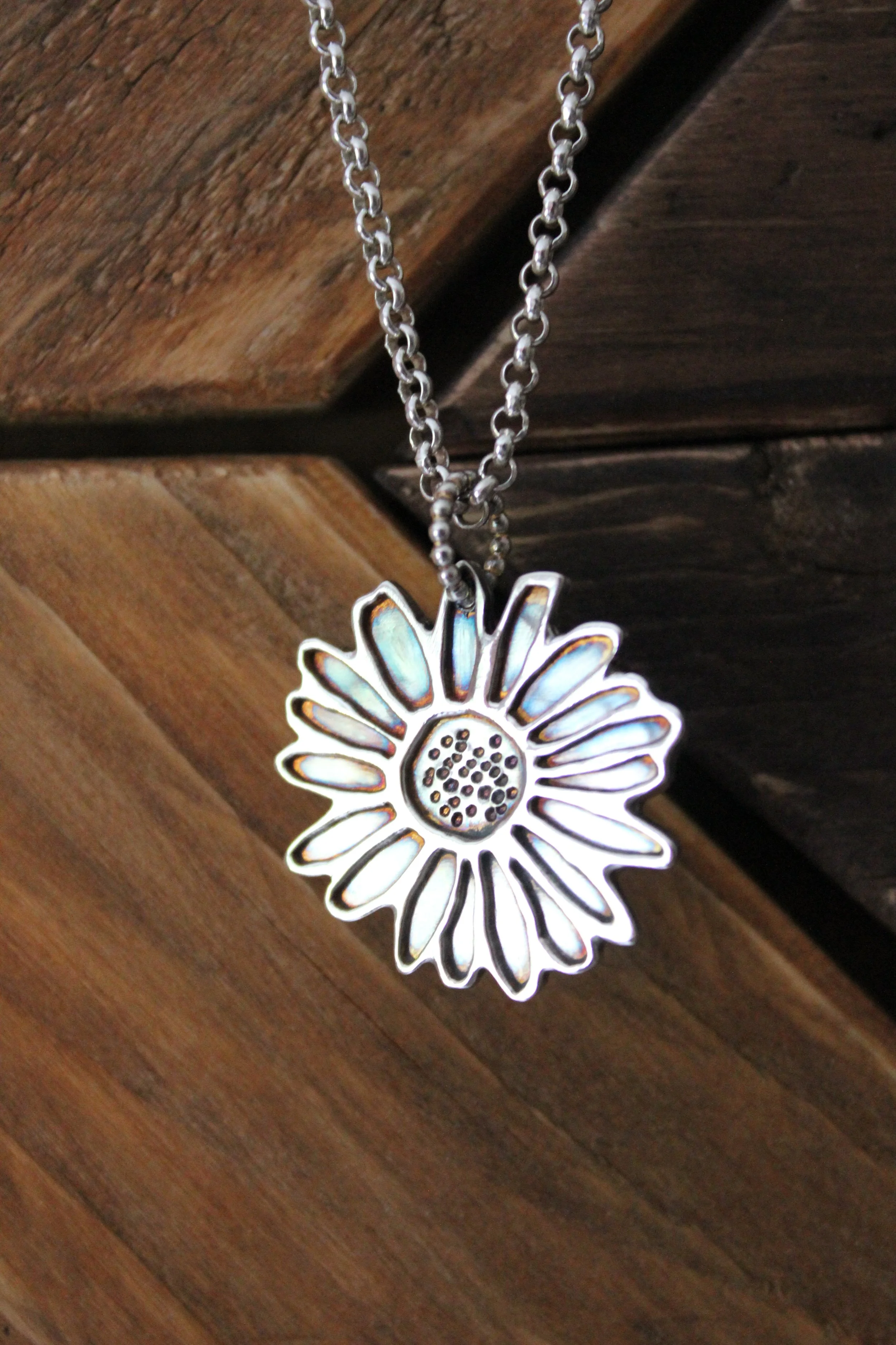 Daisy Silhouette Pendant