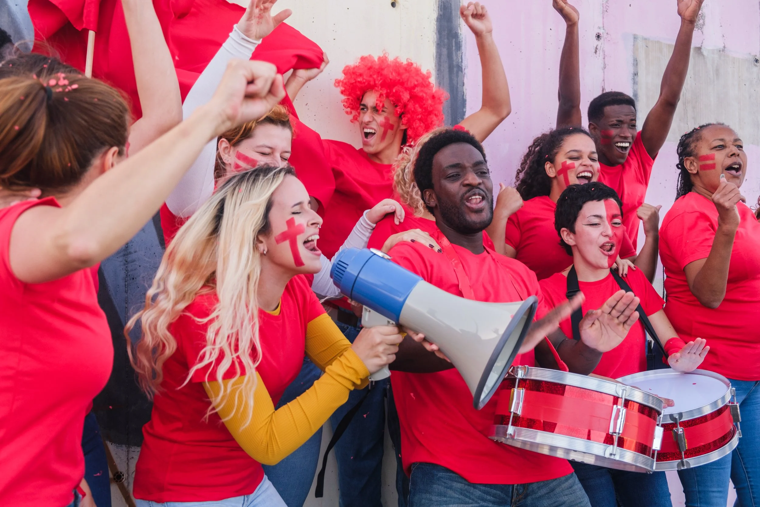 Cheering on Spring Sports
