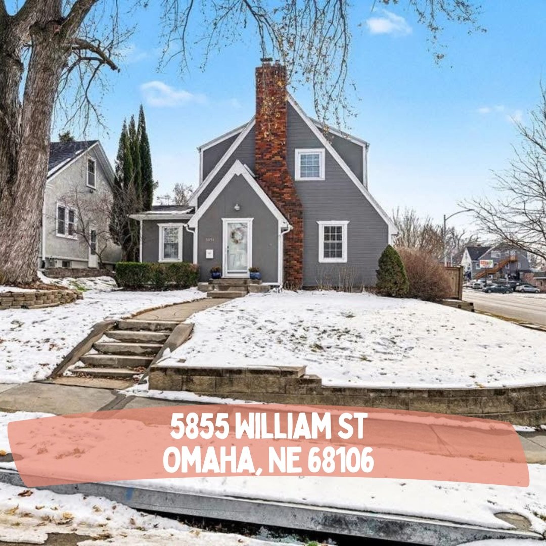 5855 William St
Omaha, NE 68106

3 bedrooms 
2 bathrooms 
1,616 sqft 

This delightful Aksarben residence offers an inviting atmosphere from the moment you step inside. Sunlight streams through the bright main-floor office, creating an ideal space fo