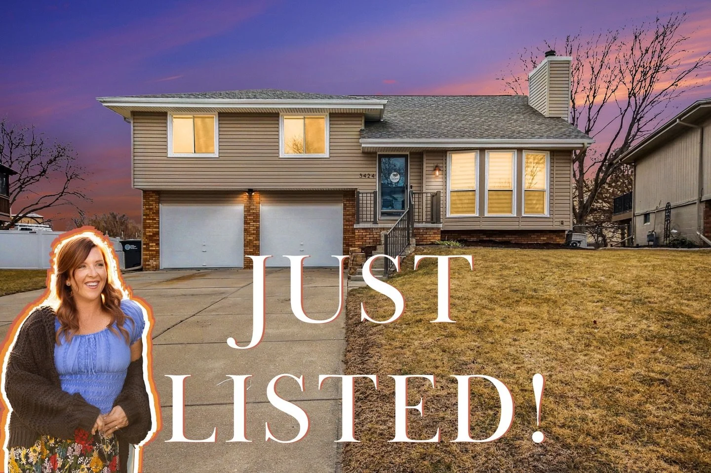 3424 South 138th Street 
Omaha, NE 68144

3 bedrooms 
3 bathrooms 
2 car garage 
1,465 sqft 

Welcome to this stunning, move-in-ready home in the desirable Miller neighborhood, thoughtfully updated with timeless design and modern comfort in mind. 

T