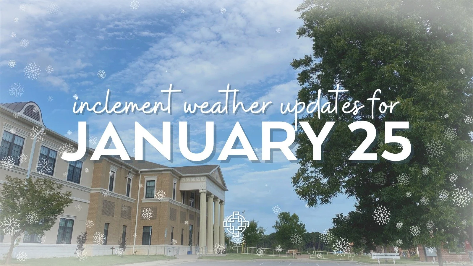 It&rsquo;s looking like we *might* get some snow this weekend, which may necessitate canceling our worship gathering for this Sunday. We will be monitoring the weather forecasts for the upcoming weekend and make a decision about our Sunday gathering 
