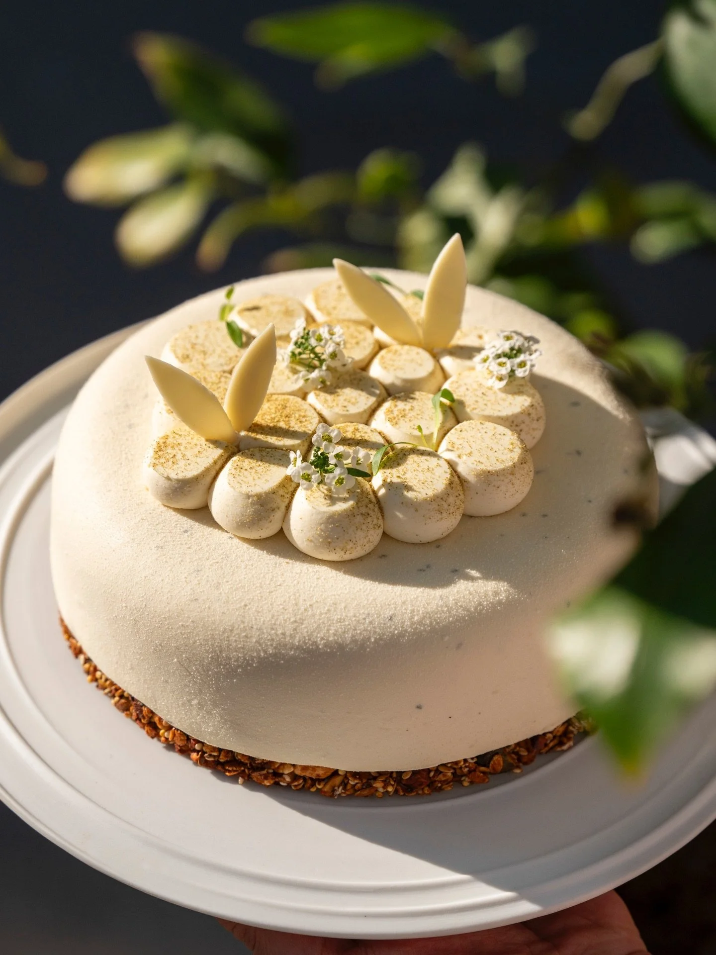 P&acirc;ques arrive&hellip; 🐰

On vous pr&eacute;sente Le Jardin de P&acirc;ques, le petit dernier de la collection.

Un entremets tout en douceur, qui sent bon le printemps 🌸

Une ganache mont&eacute;e &agrave; la vanille infus&eacute;e au poivre 