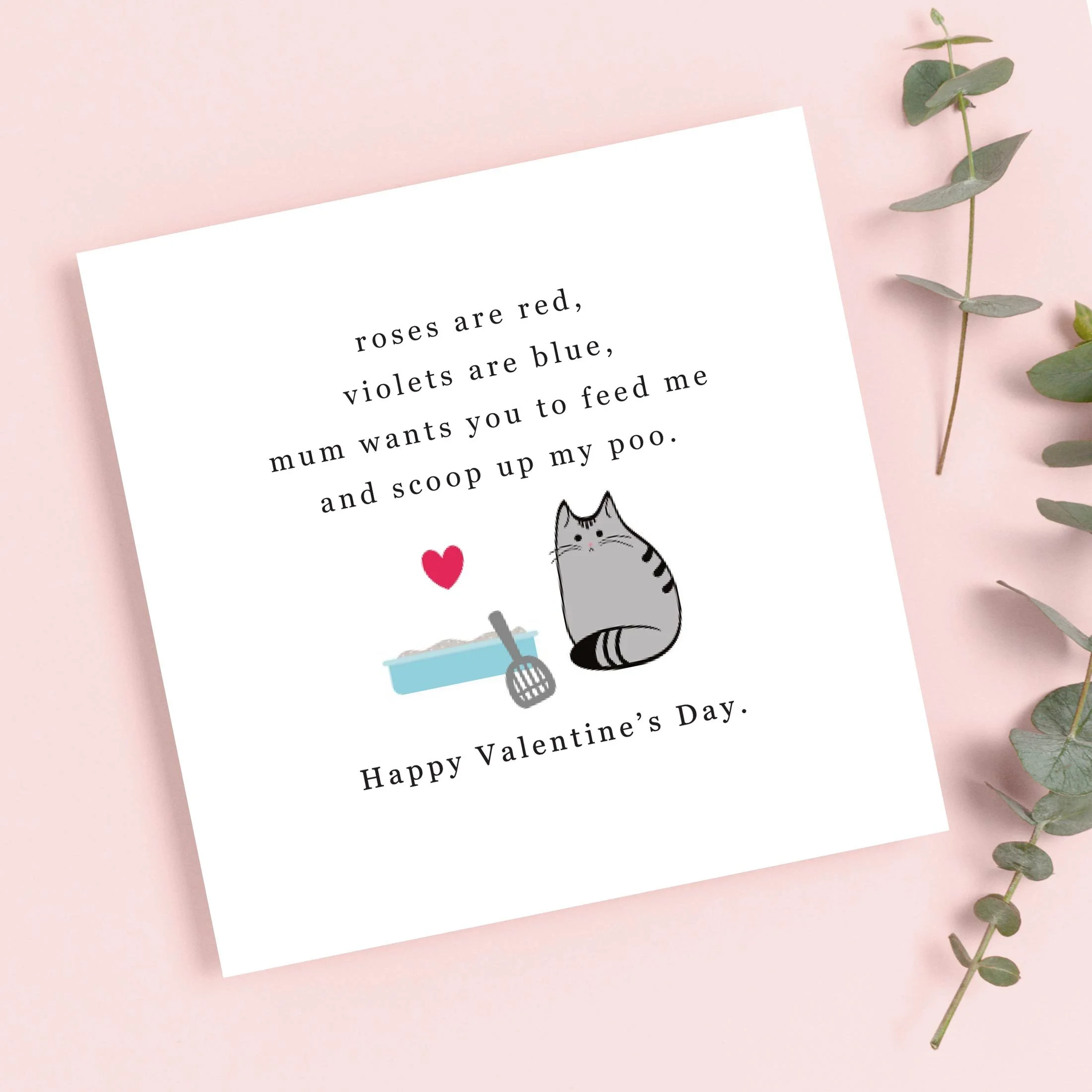 Cat Valentine's Day Card