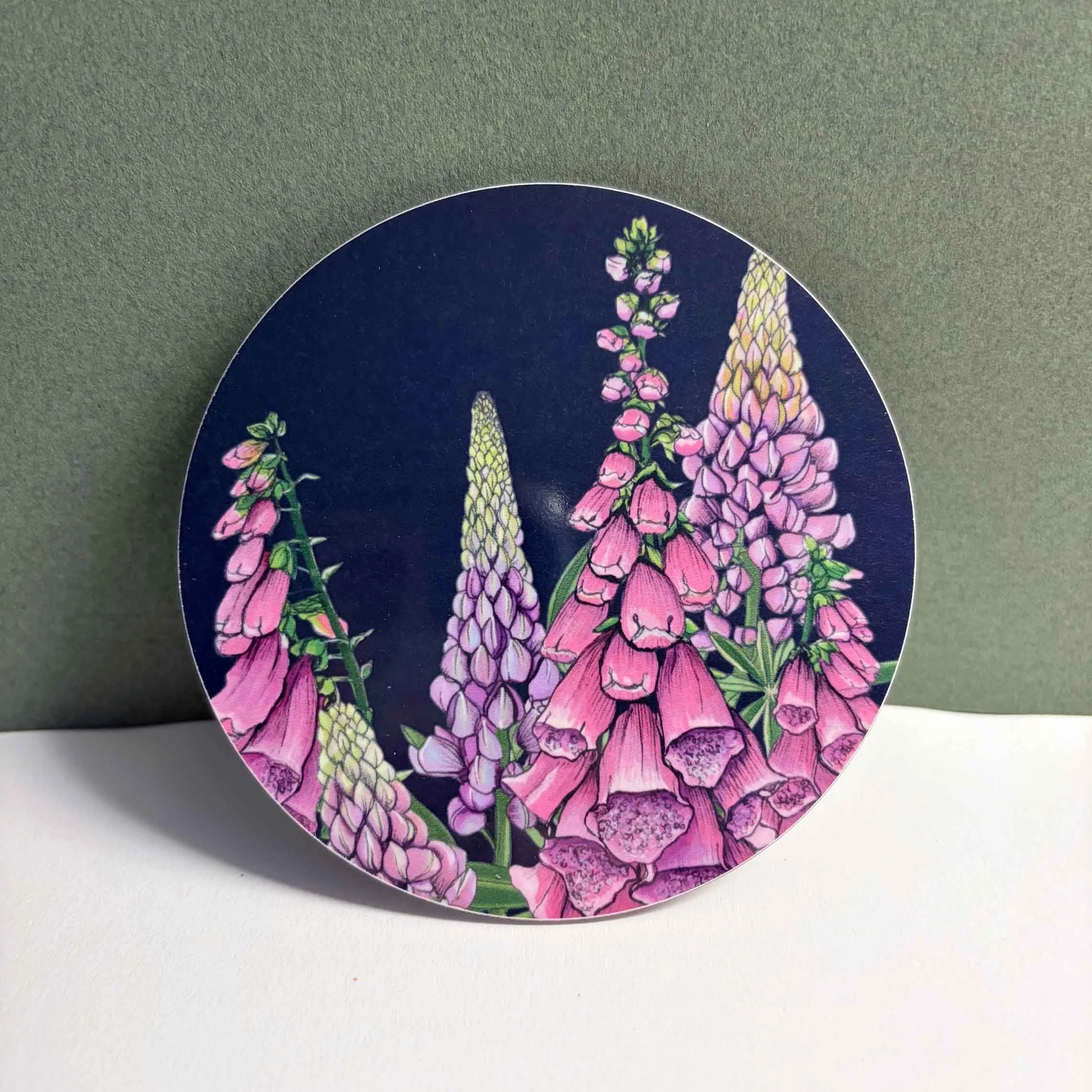 Foxgloves Round Coaster
