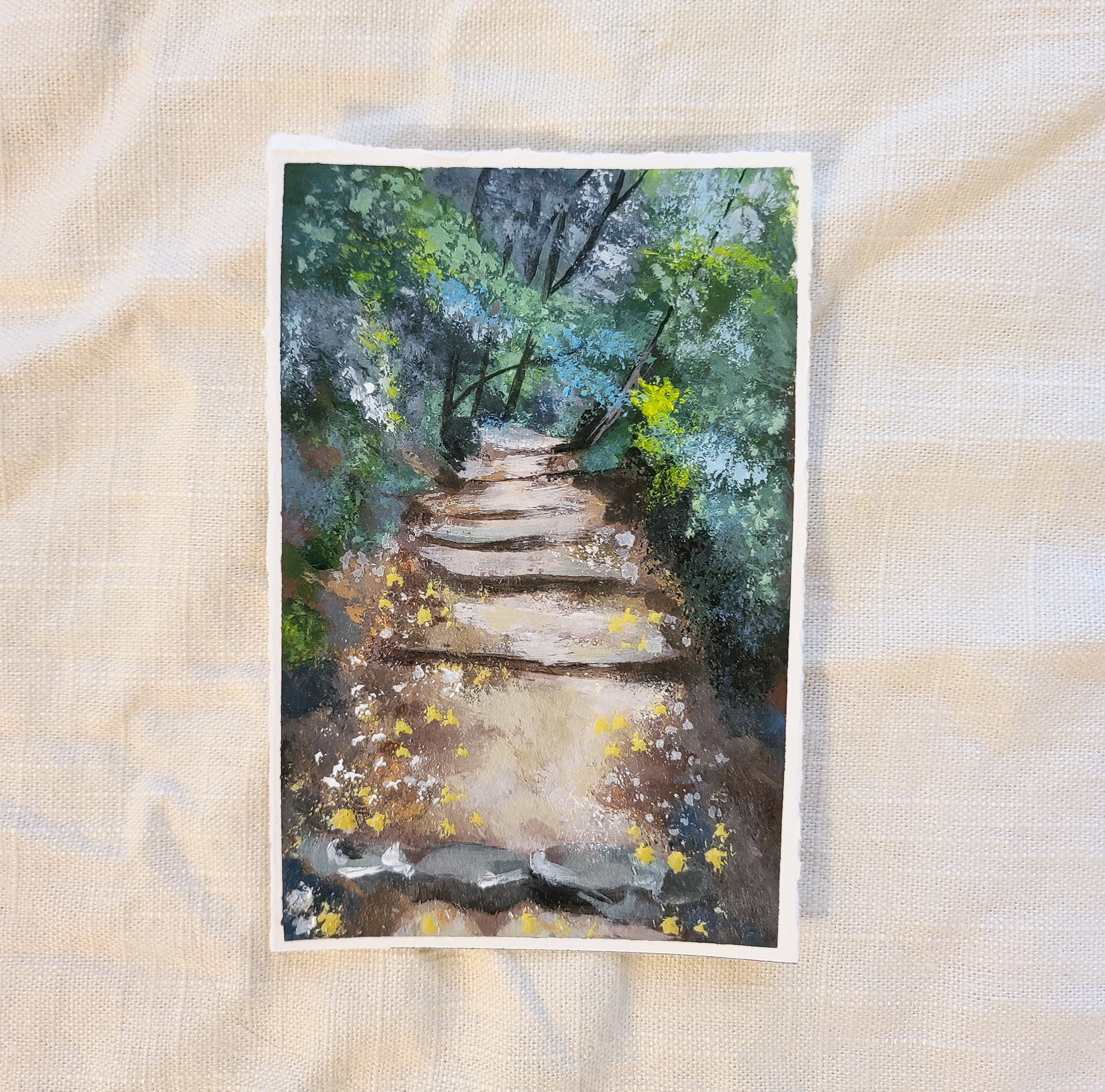 "Light Puddles No. 2" - Original Acrylic Painting