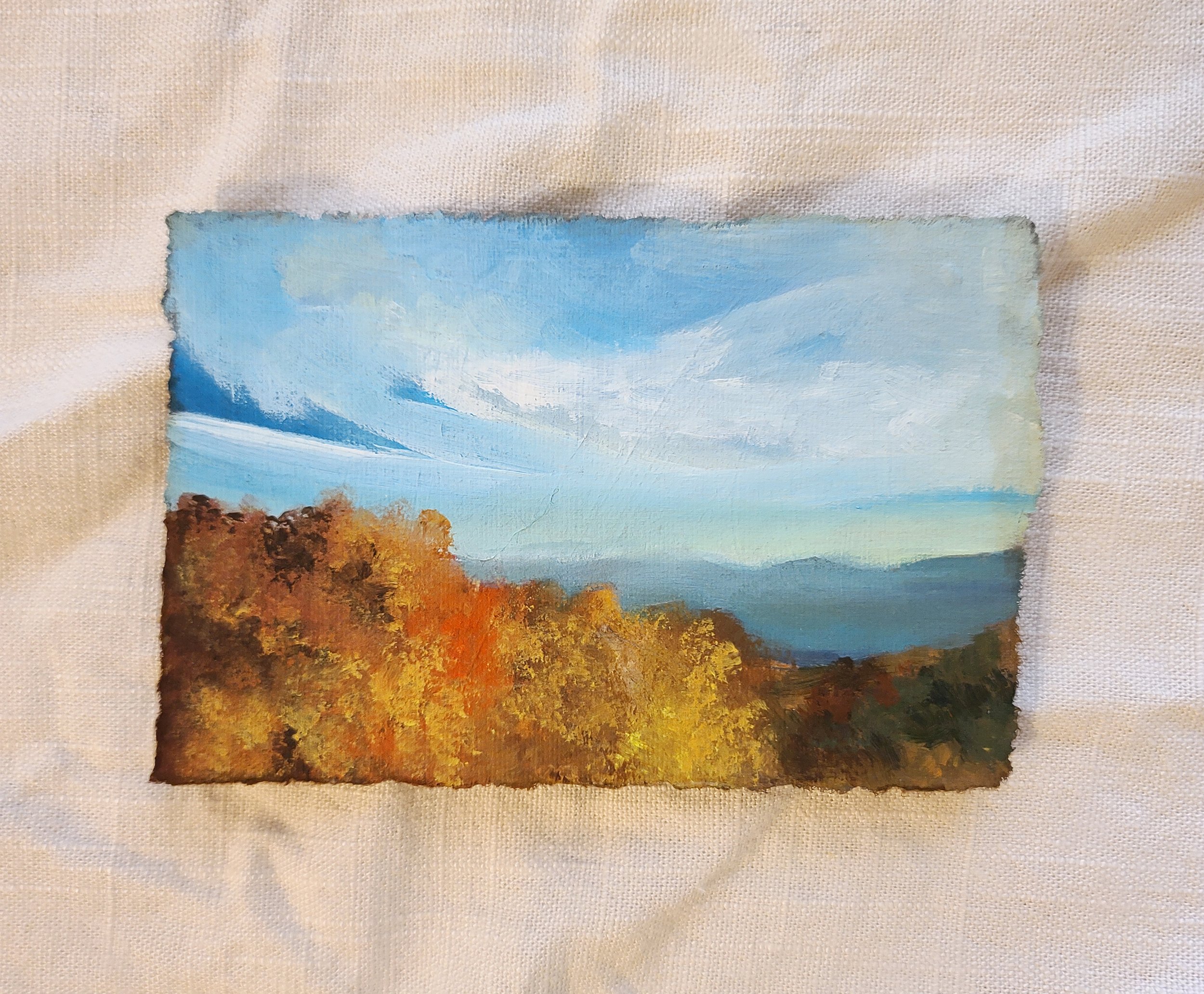 "Autumnal View" - Original Acrylic Painting