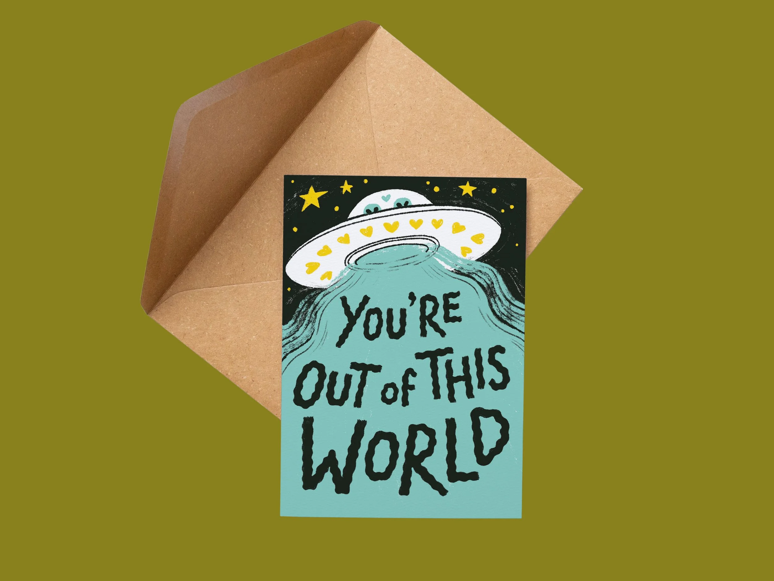 Out Of This World A6 Greetings Card