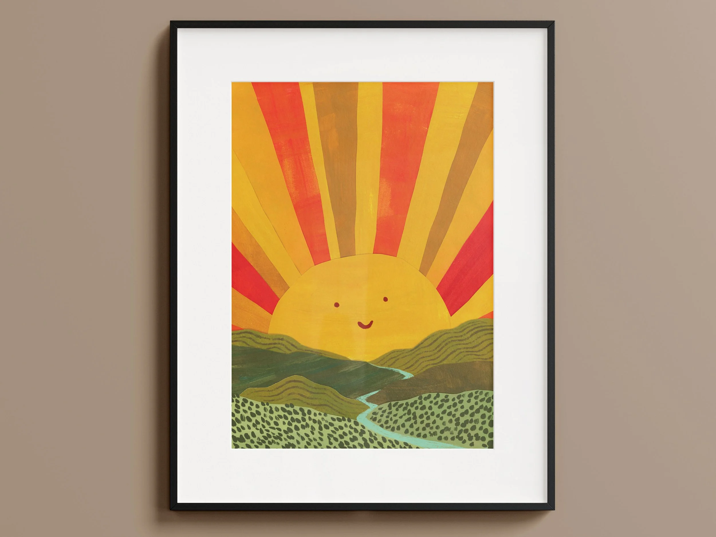 Bold-Colourful-Kids-Wall-Art-Framed-Sunshine-Illustration-Print-1.jpg