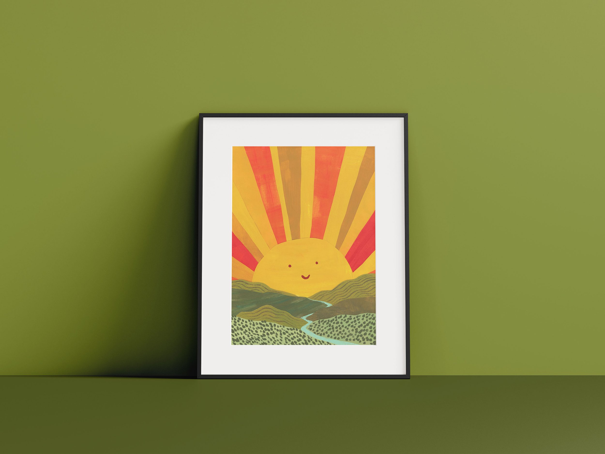 Bold-Colourful-Kids-Wall-Art-Framed-Sunshine-Illustration-Print-5.jpg