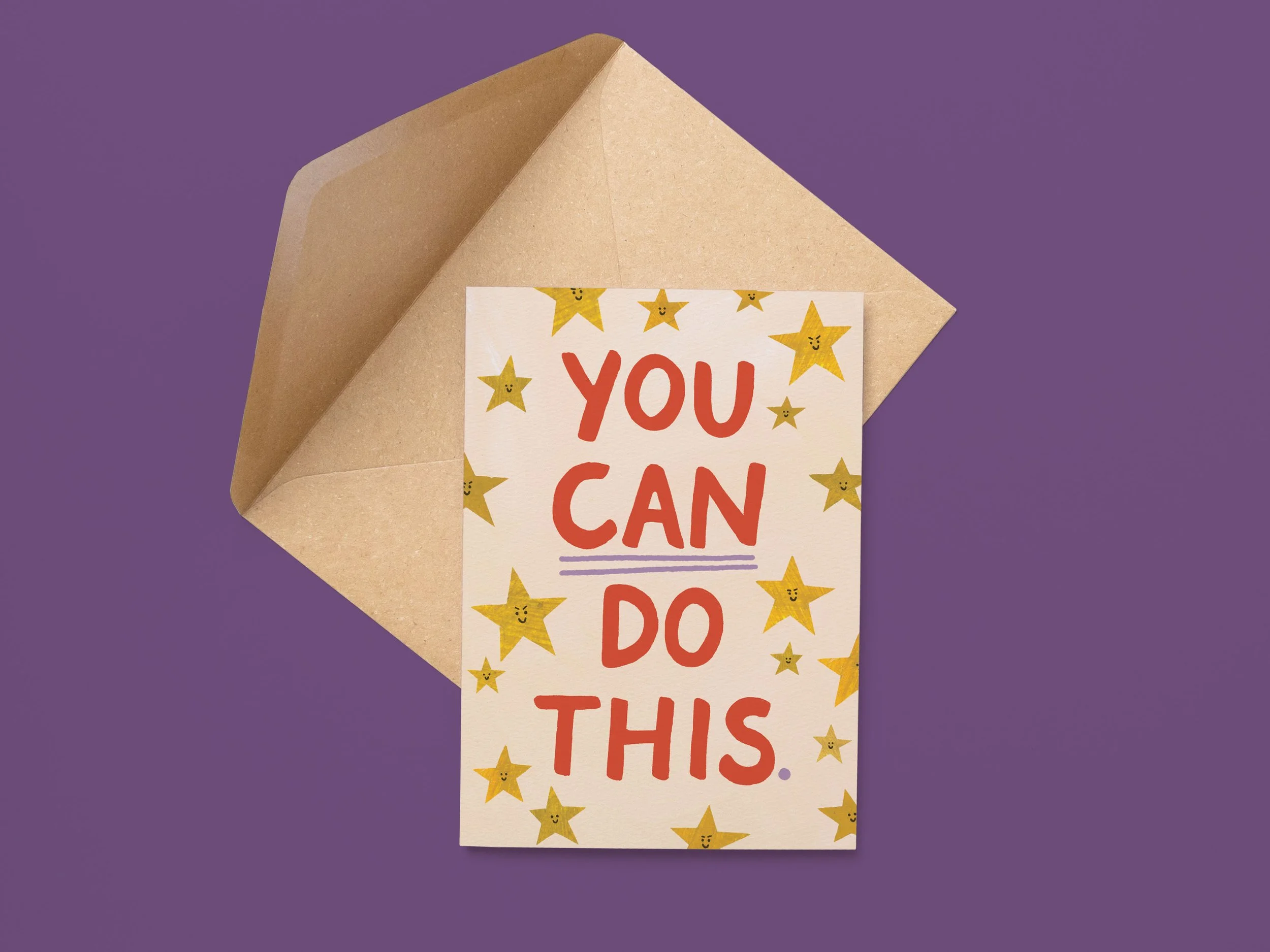 You Can Do This – A6 Greetings Card – Star Collection