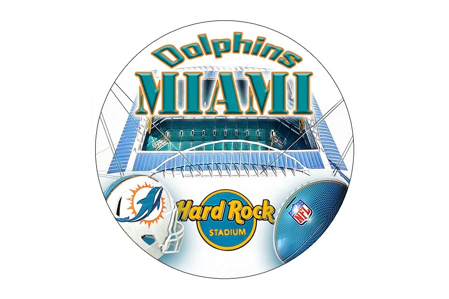 Miami Dolphins Round Coaster .jpg