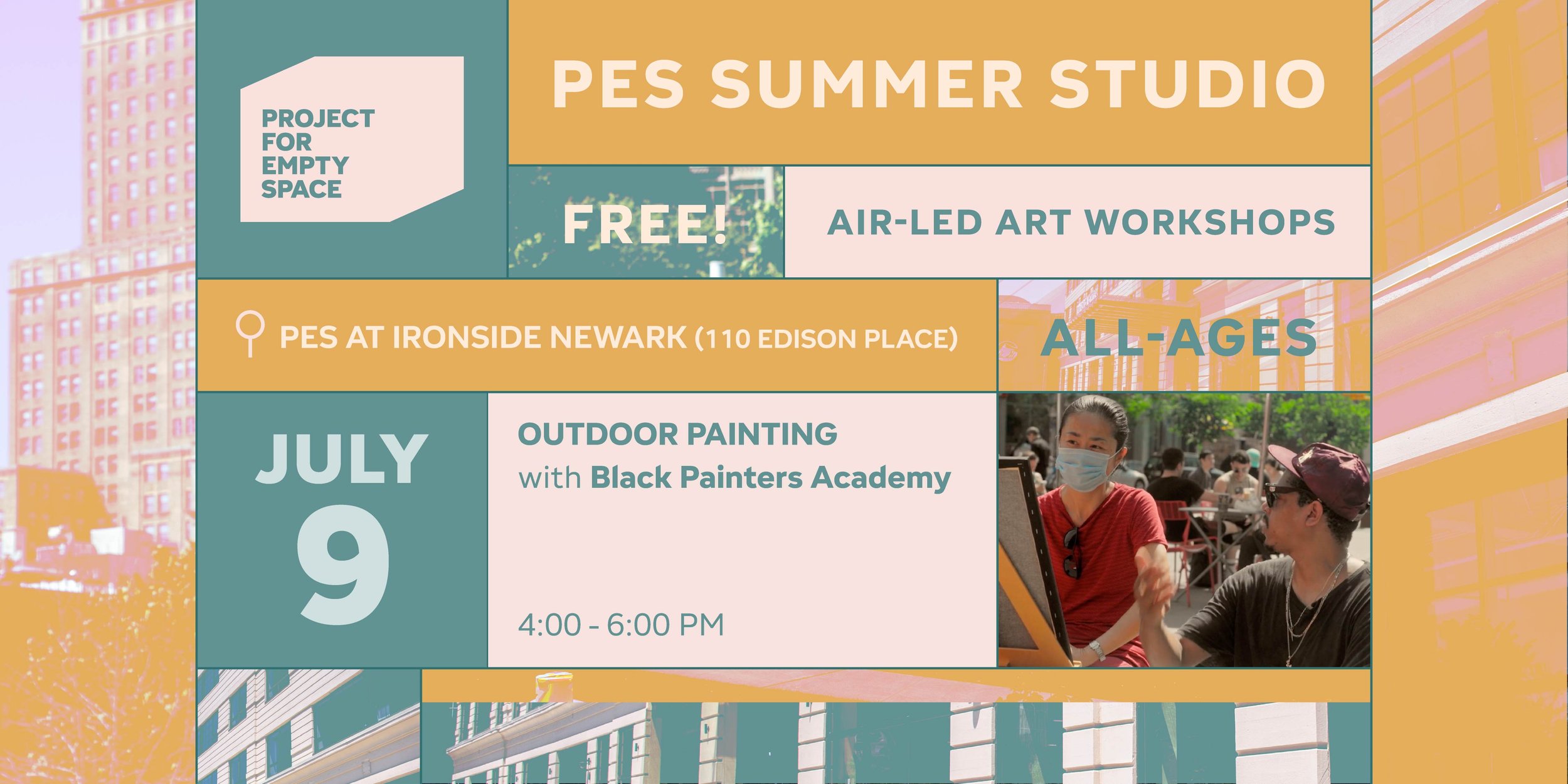 PES SUMMER WORKSHOP | Cycle 8 AIR Azikiwe Mohammed Outdoor Painting with Black Painters Academy