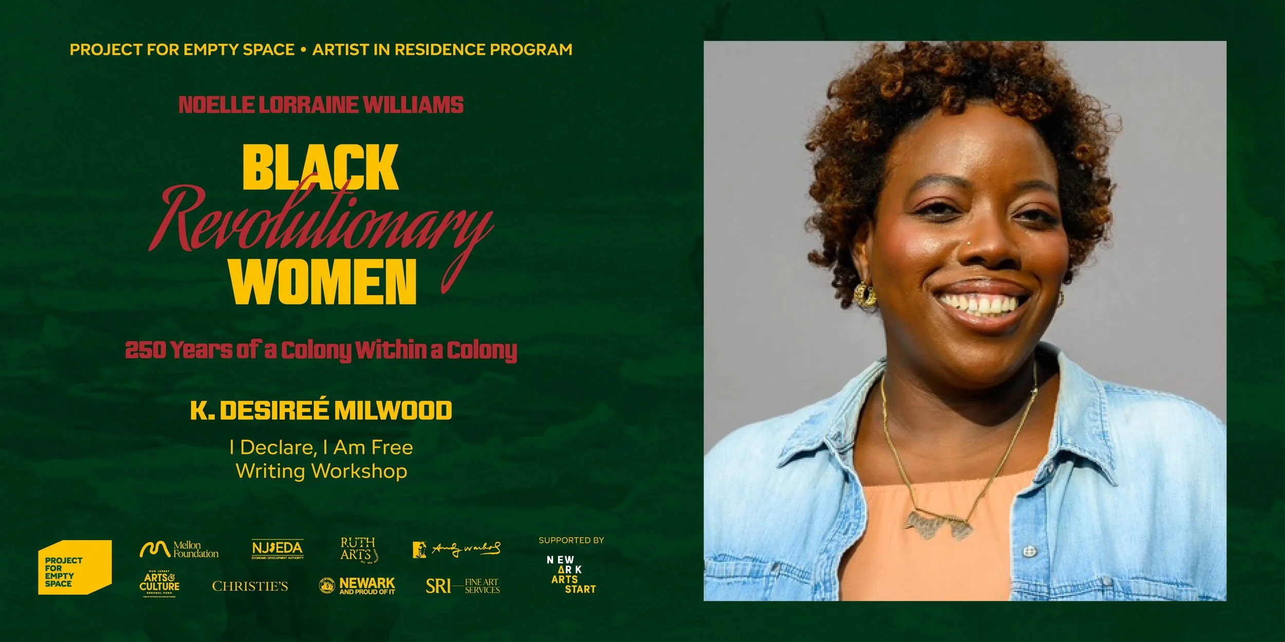 K. Desireé Milwood: “I Declare, I am Free” Writing Workshop