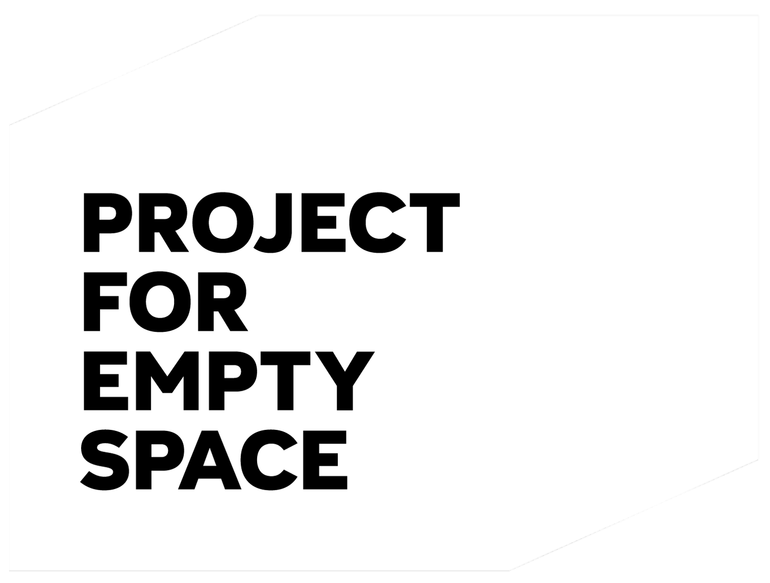 Public Art + Partnerships — Project for Empty Space