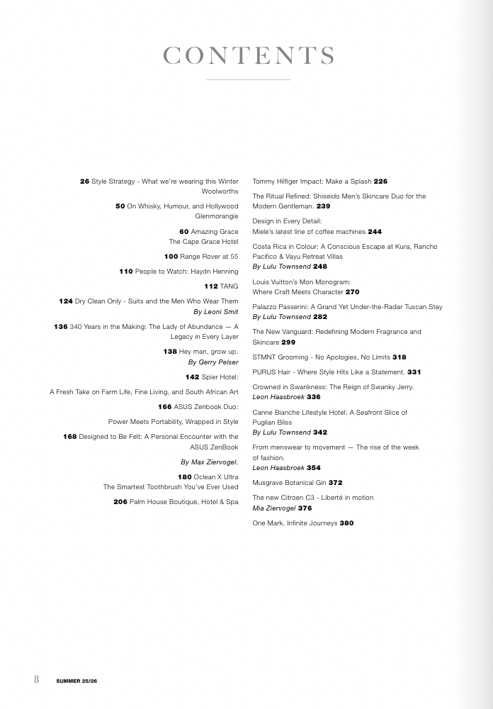 2025 issue of Dossier Magazine Man