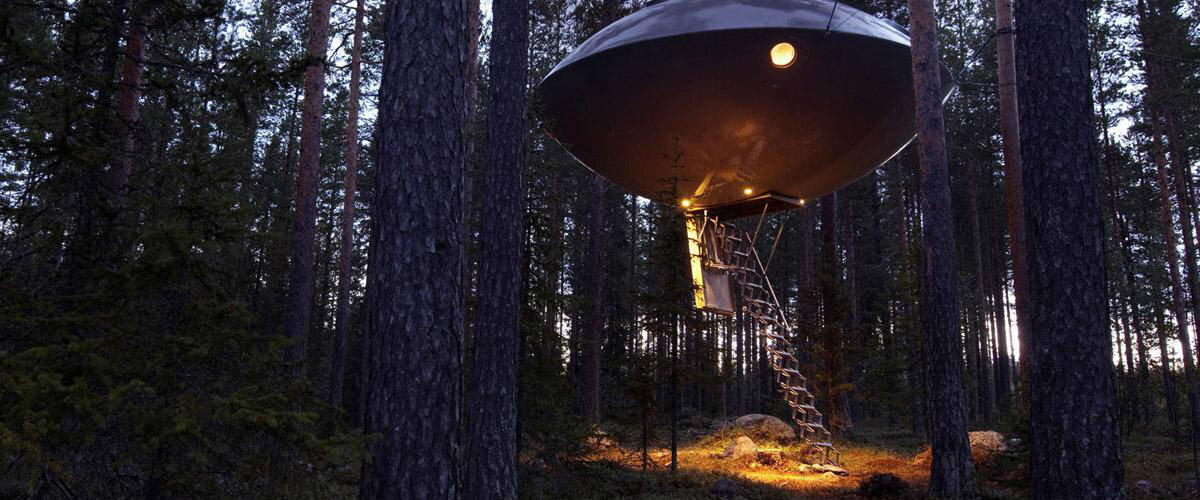 The UFO at Treehotel