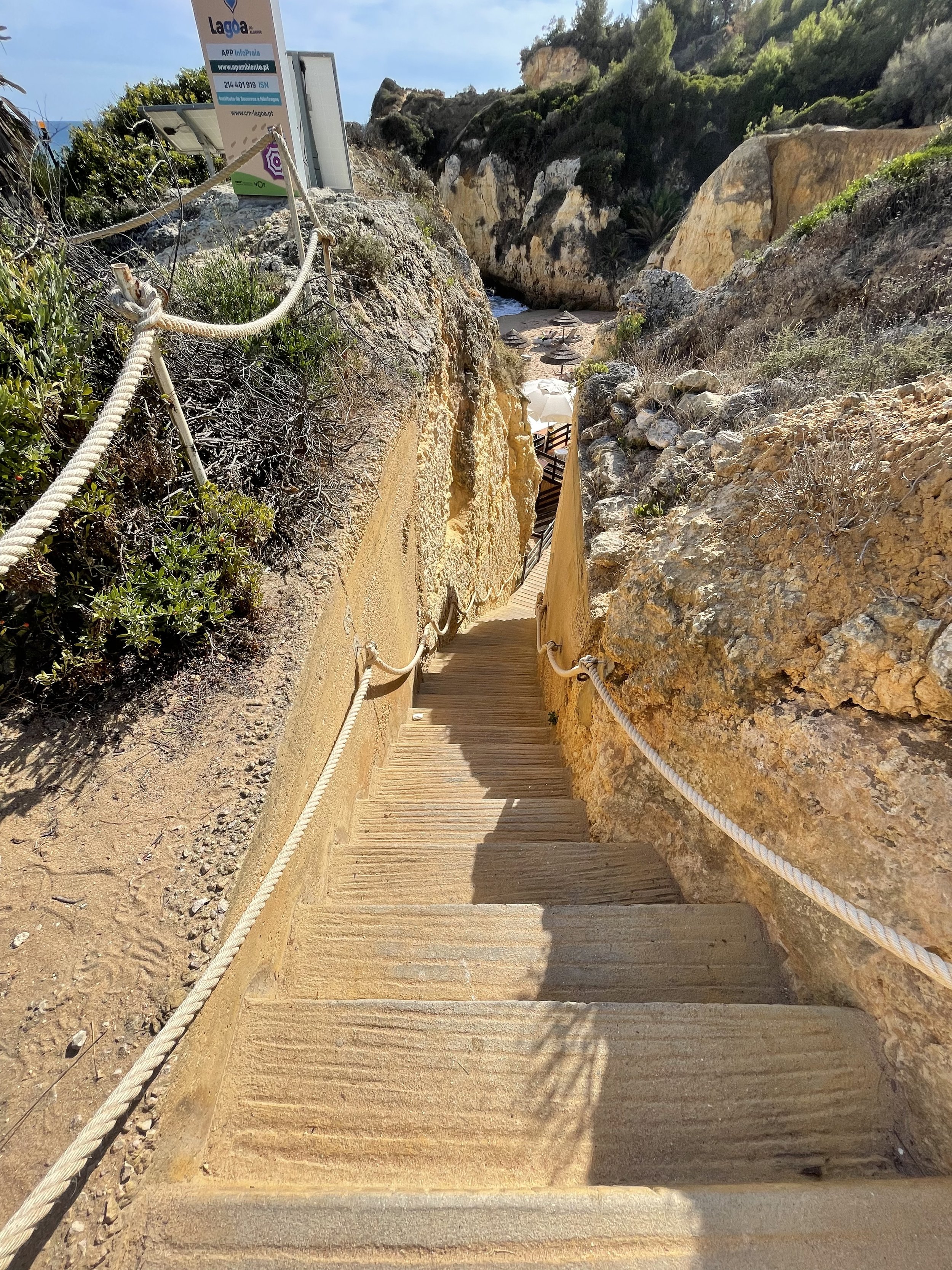 Stairs to the beach at Vila Vita Parc