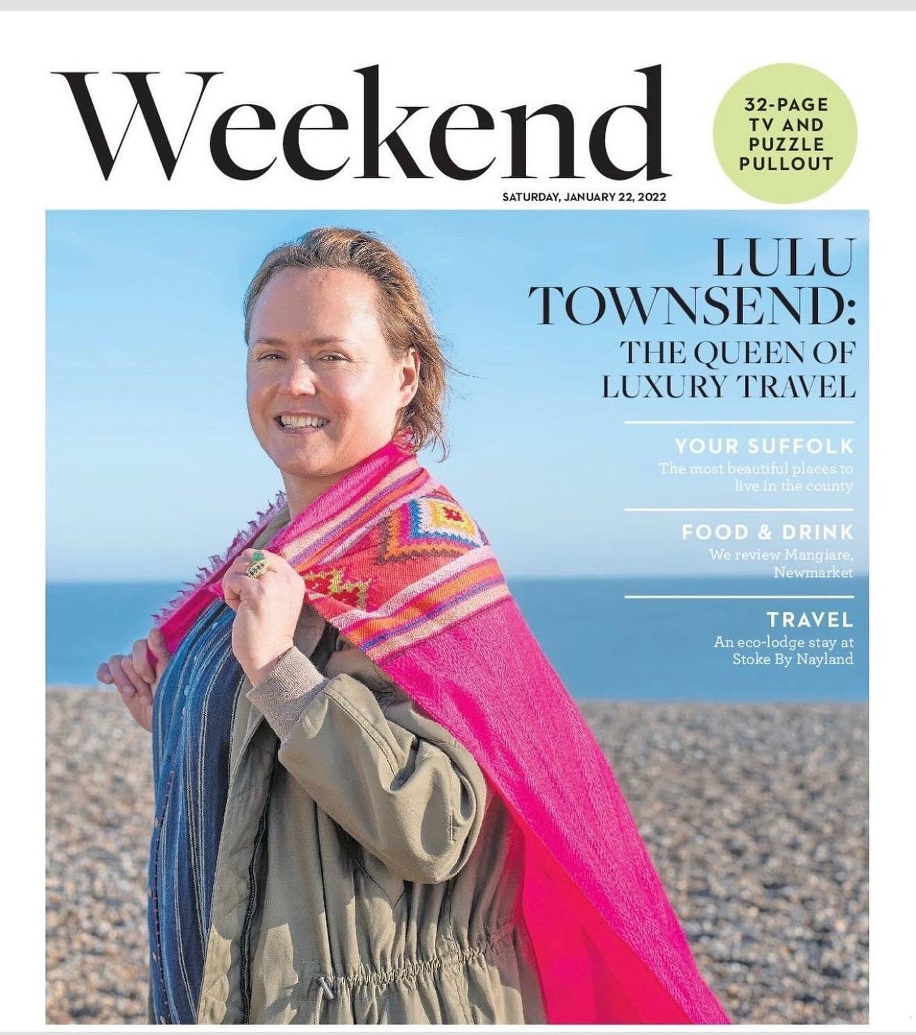 Totally missed the fact I am on the cover! Thanks @sarahlucybrown for pointing that out 🤣🤣🤣 #honoured 🙏🌈💫

#eadt #suffolkgirl #queenoftravel #lulusluxurylifestyle #aldeburgh #luxurytravel #hotelmarketing #lifestylemarketing #travelgram #covergi