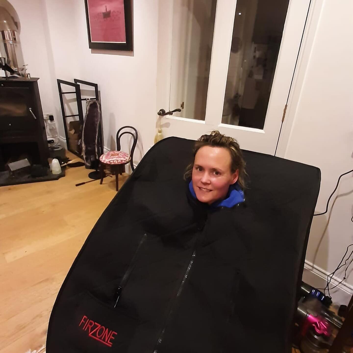 Favourite new health toy! Well it&rsquo;s not a toy but it&rsquo;s healthy and brilliant! This portable infrared sauna from @firzonesaunas takes just 5 minutes to set up and can be positioned anywhere in the house within a couple of metres of a plug 