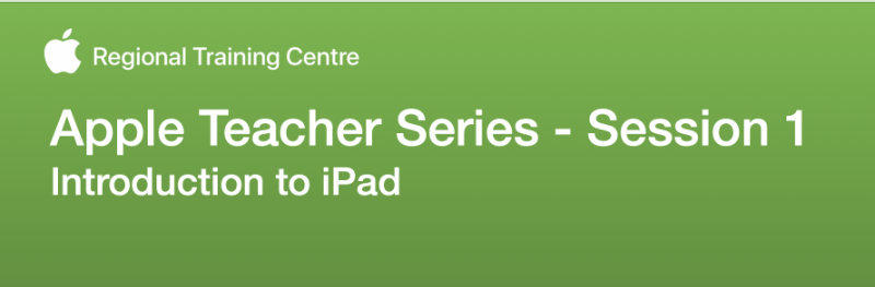 Introduction to iPad and the Apple Teacher Programme