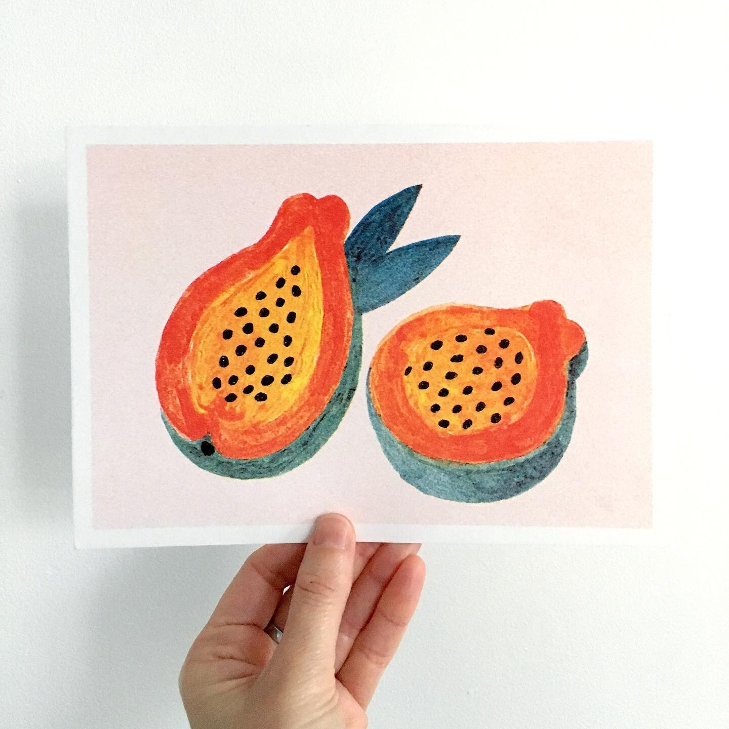 *PAPAYA*
.
.
.
#illustration #illustratrice #risographie #papaye #fruits #gouache