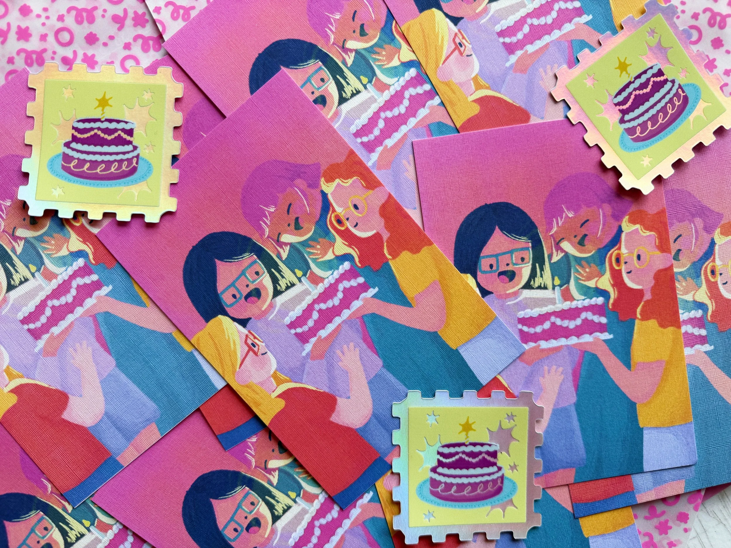Pastel cumpleañero - Rosa [Postales de felicitación].jpg