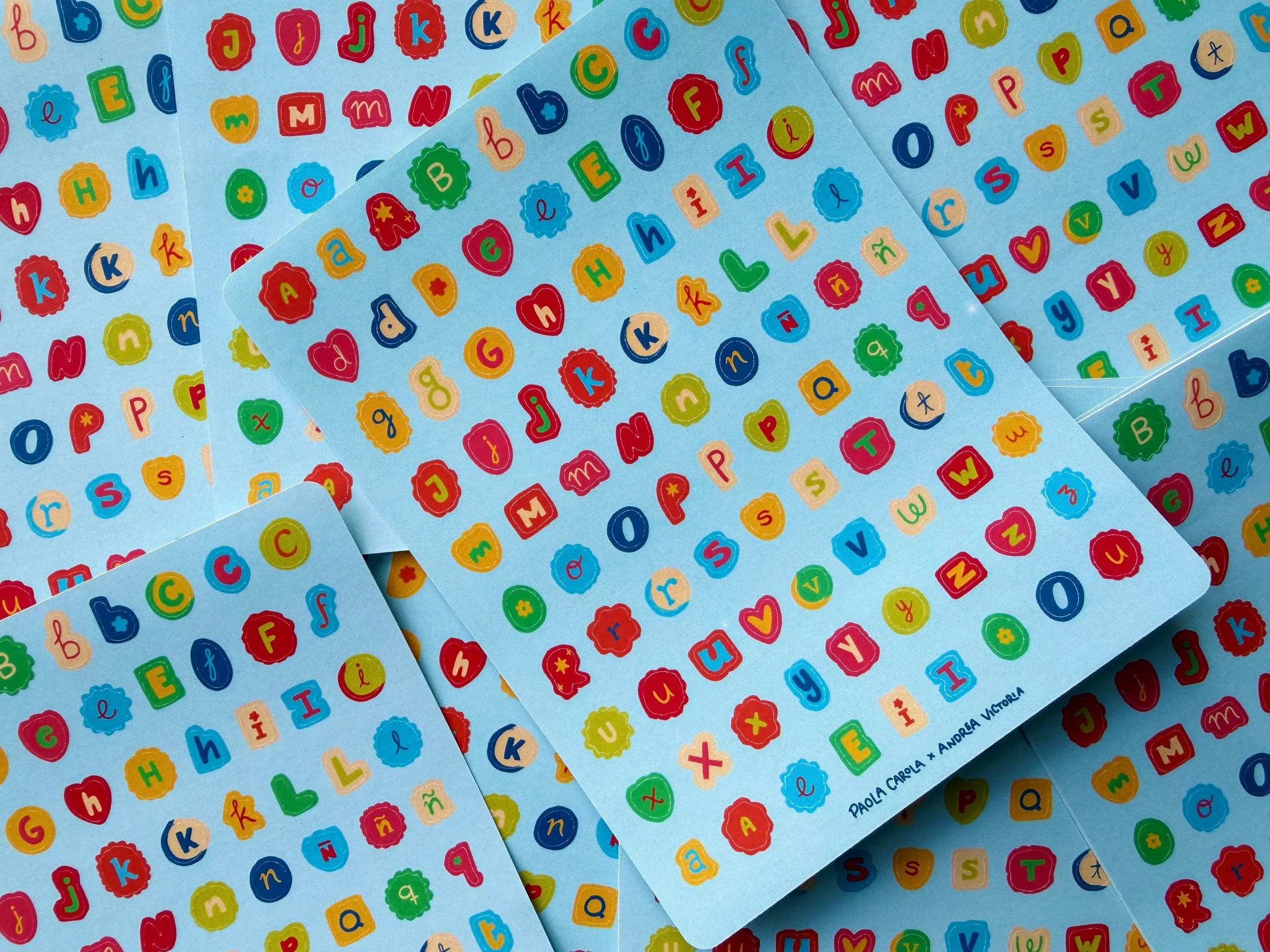 Letritas [Planilla de stickers]