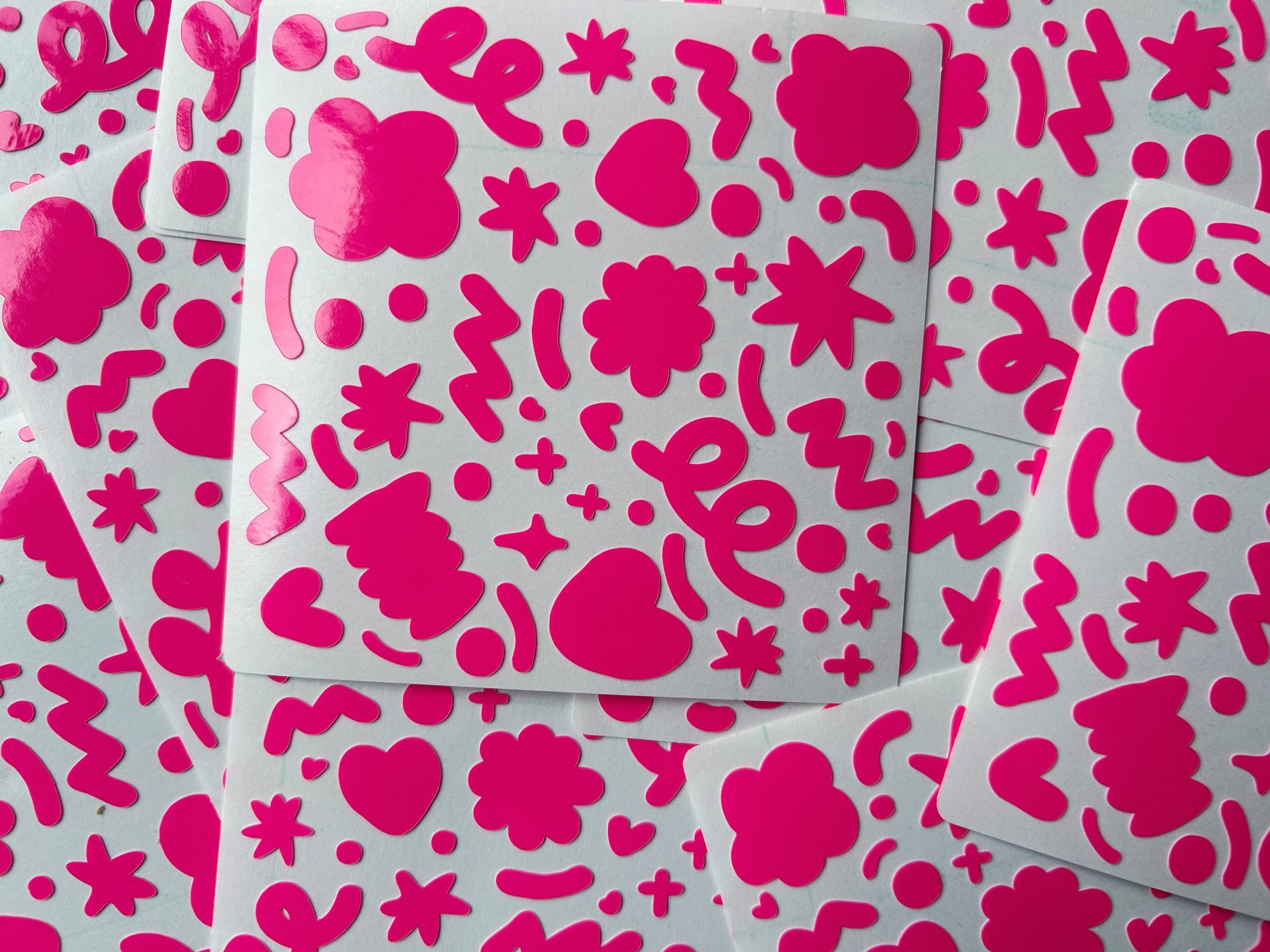 Stickers holográficas - Mini - Rosa neón.jpg