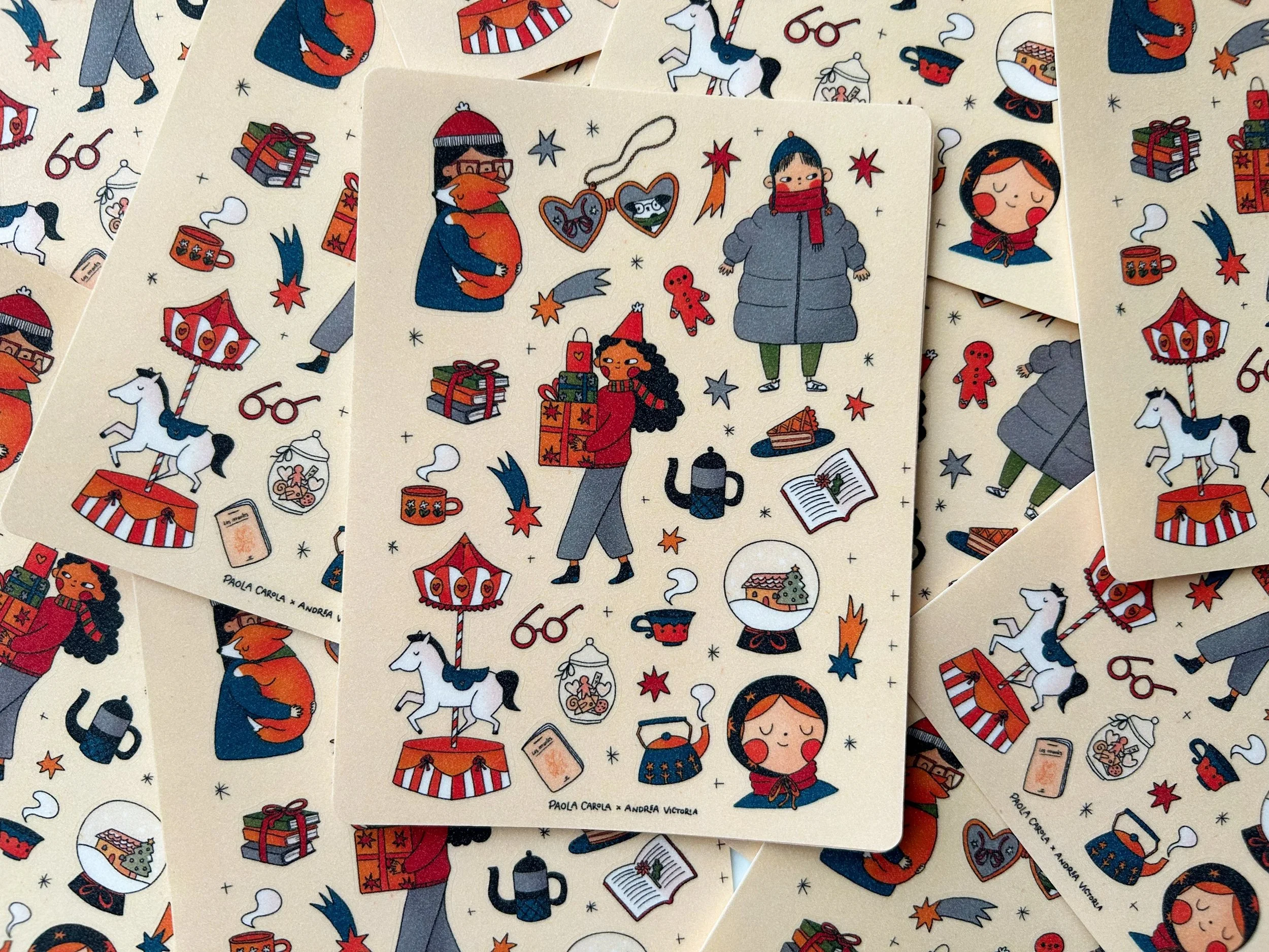 Días de invierno [Planilla de stickers]