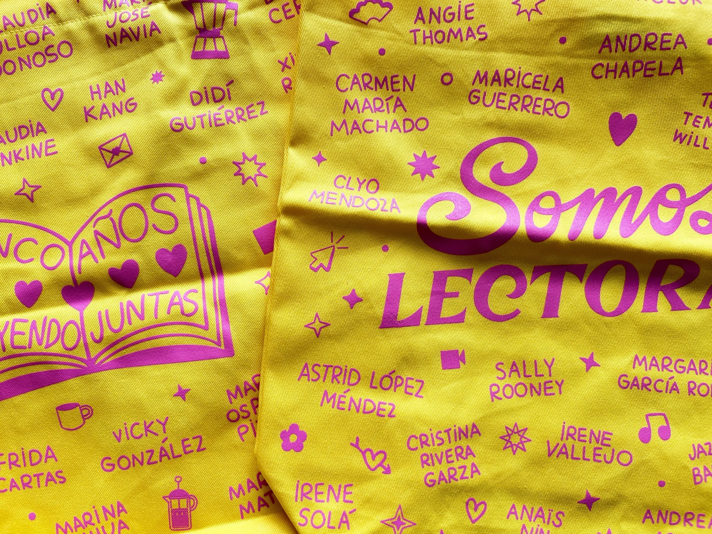 Somos lectoras - Quinto aniversario - Tote bags - Amarilla.jpg