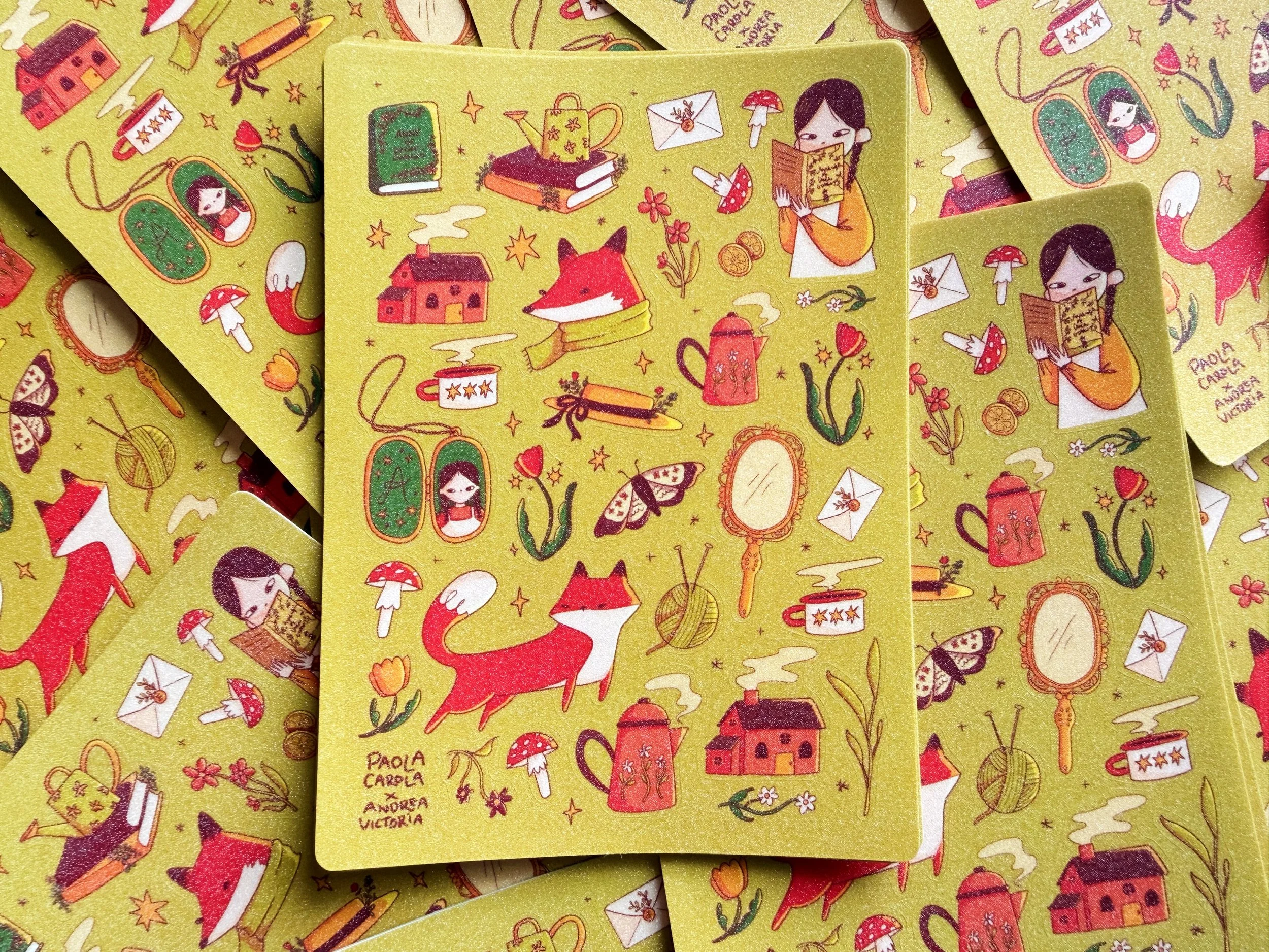 Días de otoño [Planilla de stickers]