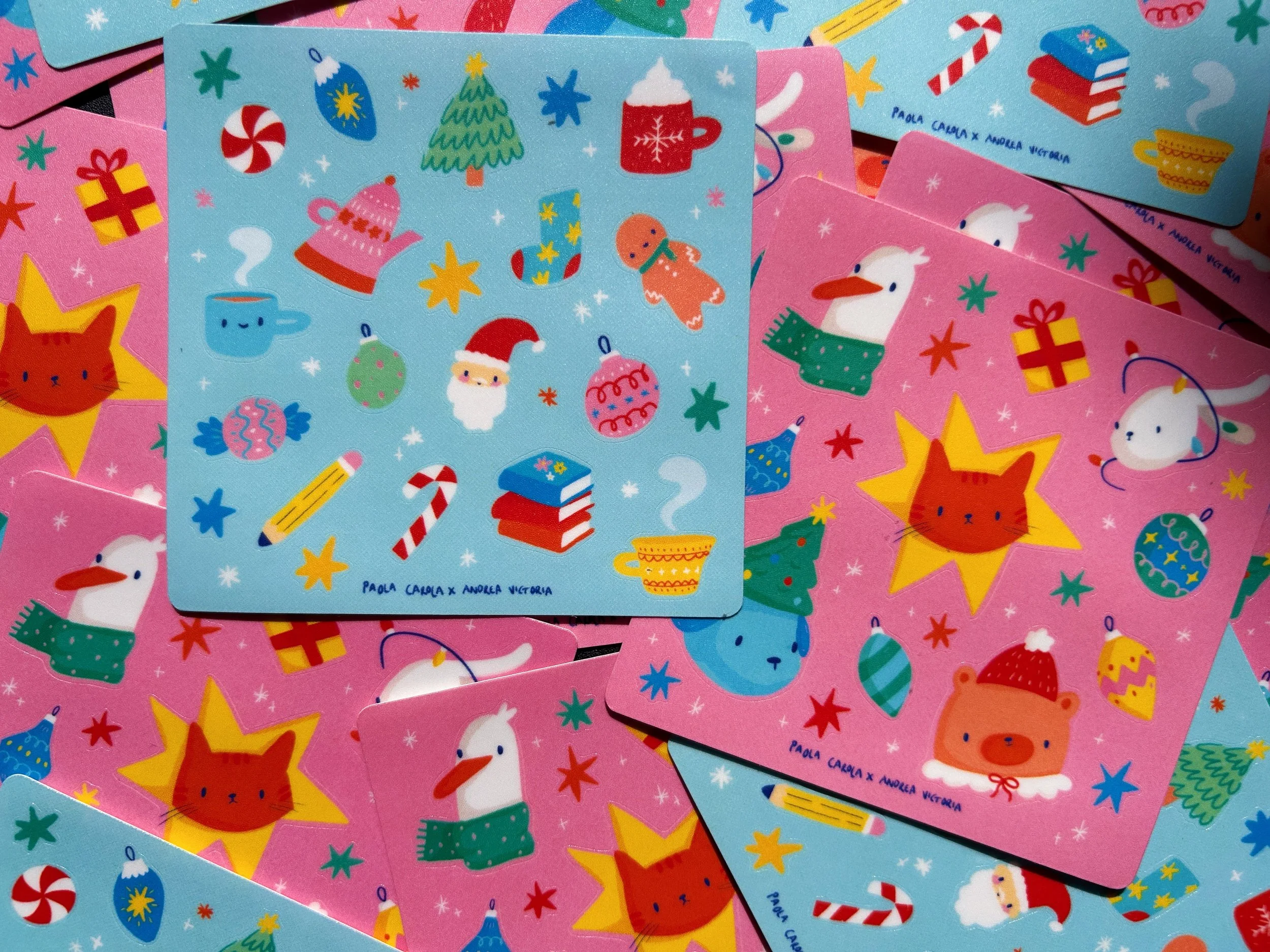 Planillas de stickers mini | Navidad