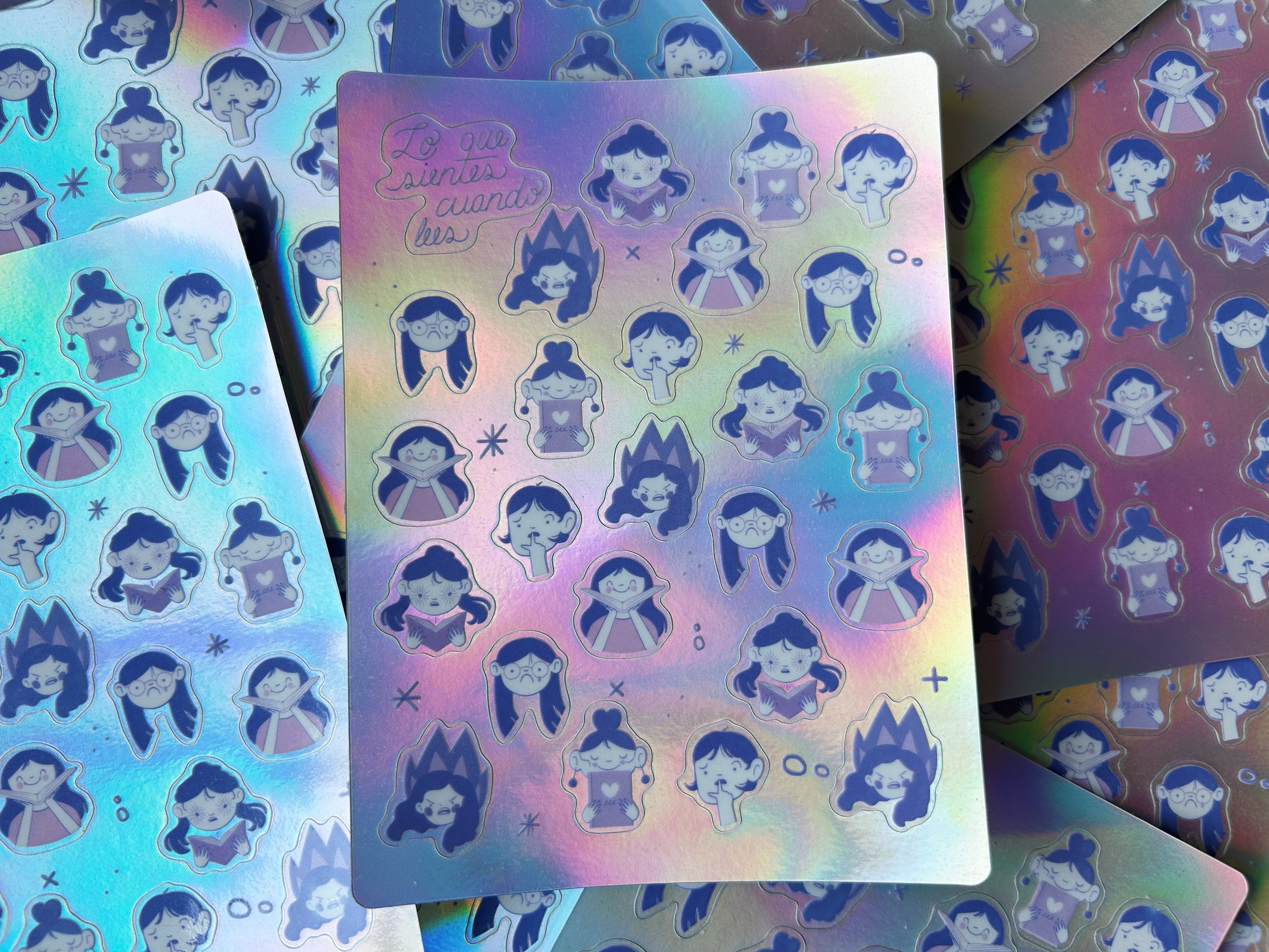 Lo que sientes cuando lees [Planilla de stickers]