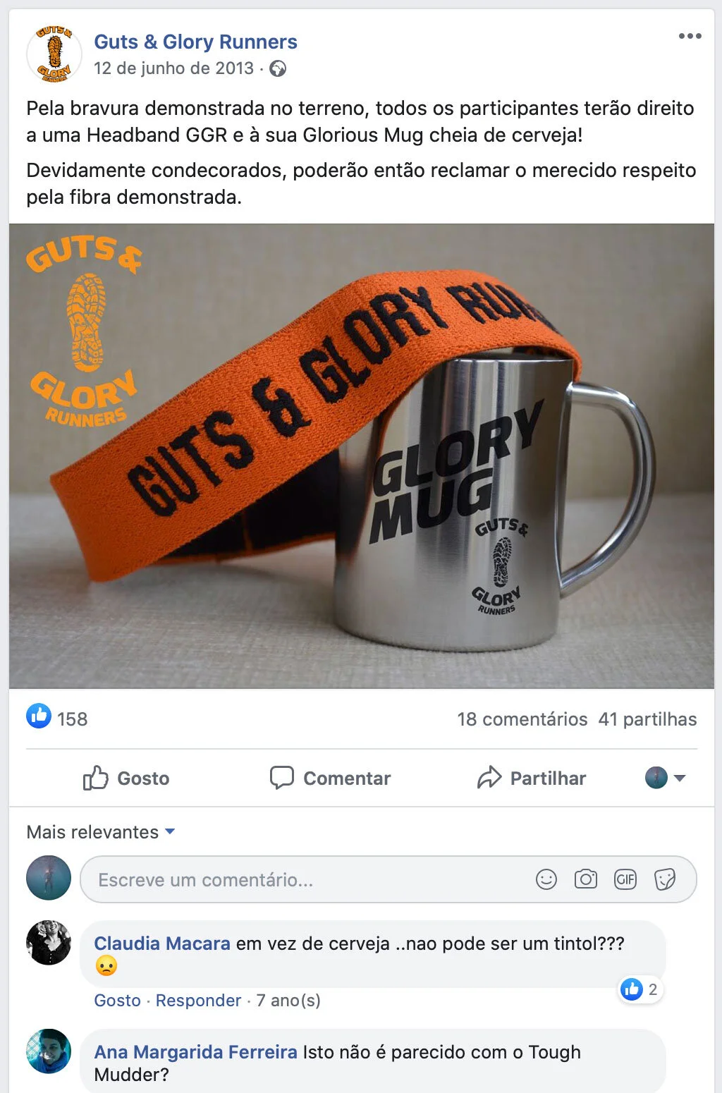 Branding e Campanha Guts & Glory Runners