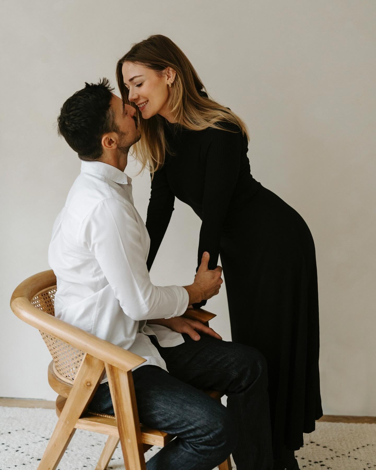 J + J get married soon and I can&rsquo;t even imagine how fabulous it&rsquo;ll be if this is how cool they look simply hanging out in a tiny studio. (I mean, I can kind of imagine it, I know there will be an espresso martini bar after all)