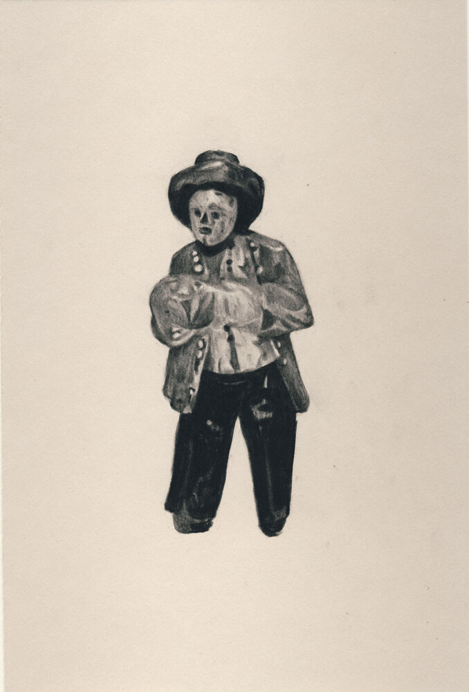 Untitled (Polychrome figure)