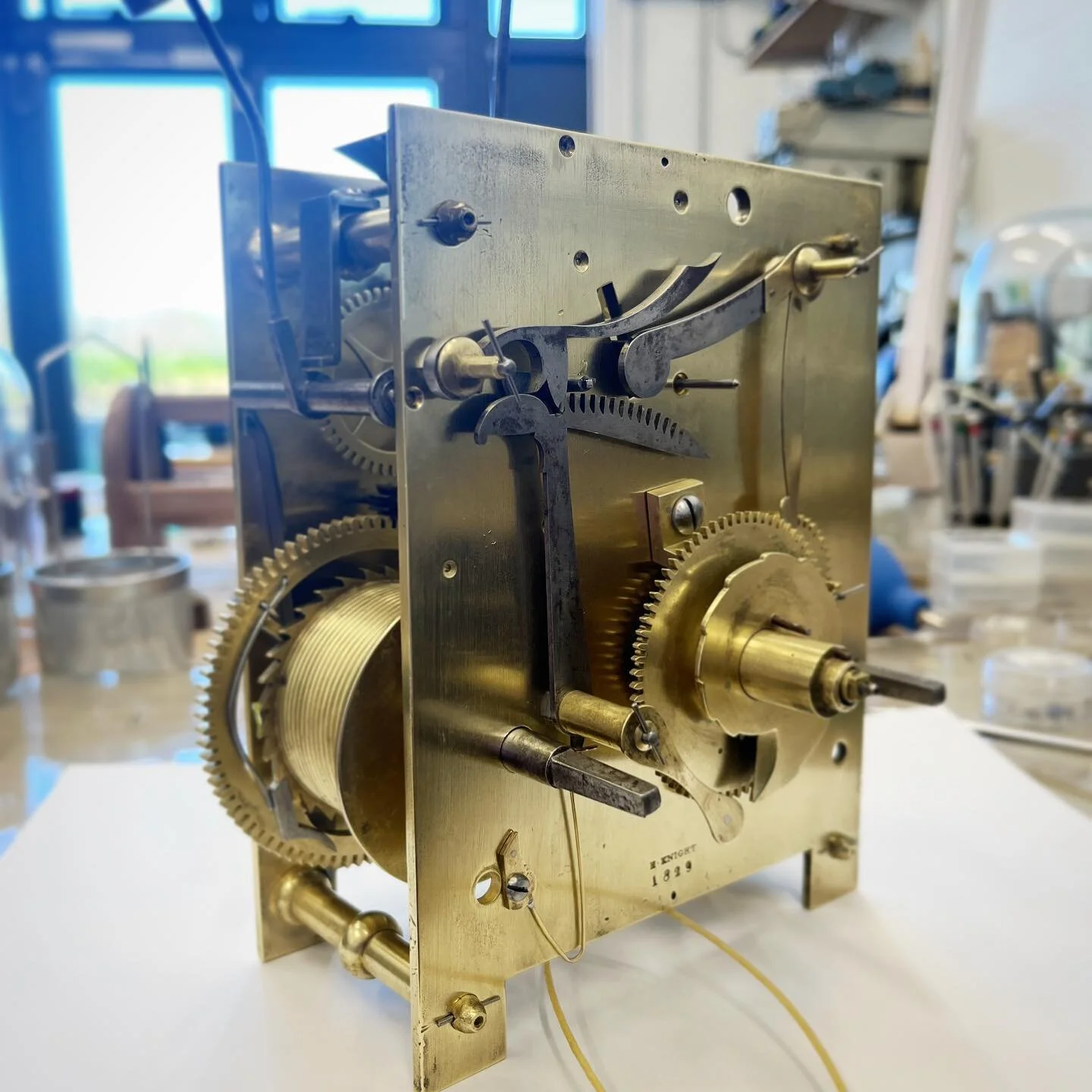 Very pleased with how this one turned out. I was able to get rid of the majority of the staining, bring the steelwork back to something resembling steel, and repair the repair to the bell stand. Swipe for before photos.