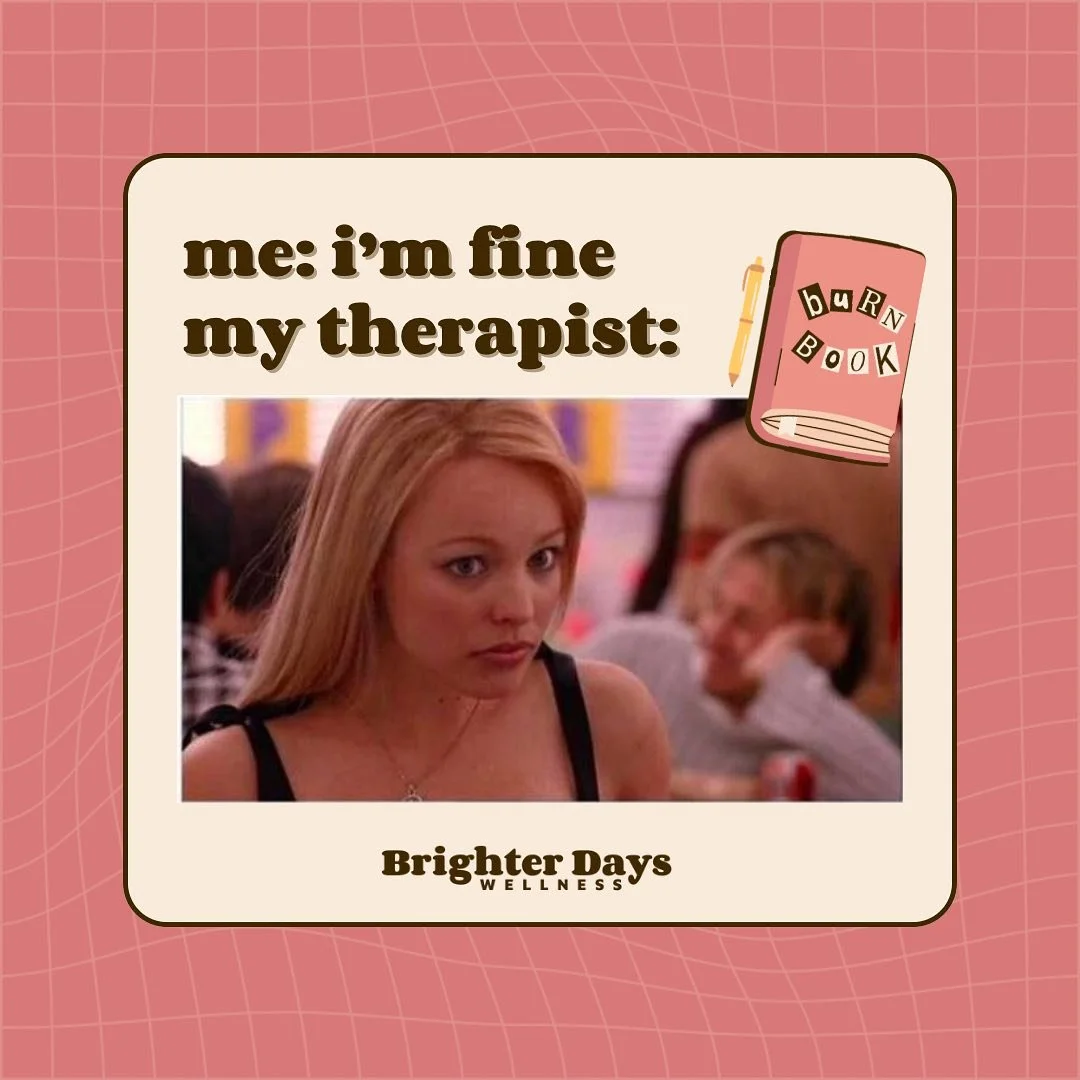 I&rsquo;m not a regular therapist, I&rsquo;m a ✨cool✨ therapist&hellip; 

and since I work with teens and young adults, I have this thought about once a week. Now back to the meme 😂

POV: When you give your therapist the classic &lsquo;I&rsquo;m fin