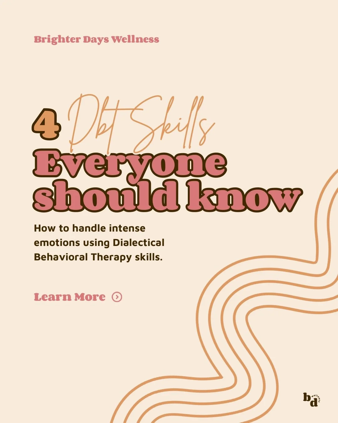 Wish you could hit the pause button on your reactions before you spiral and snap at someone!? 

That&rsquo;s where #DialecticalBehaviorTherapy (DBT) comes in. Swipe through to learn the 4 core skillsets:

-Mindfulness: catching triggers before you re