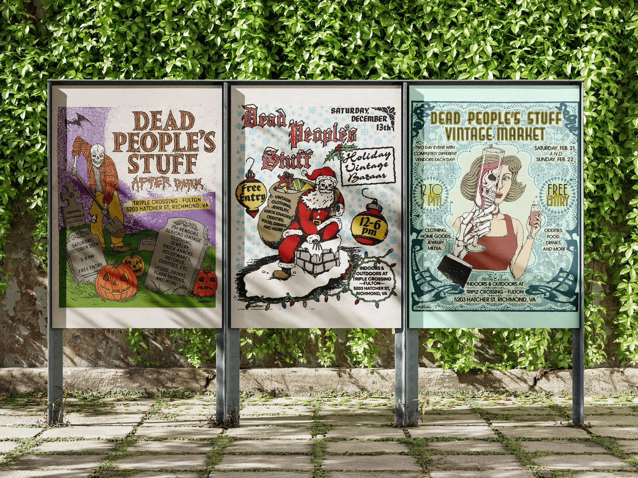 Dead People's Stuff Vintage Market Posters