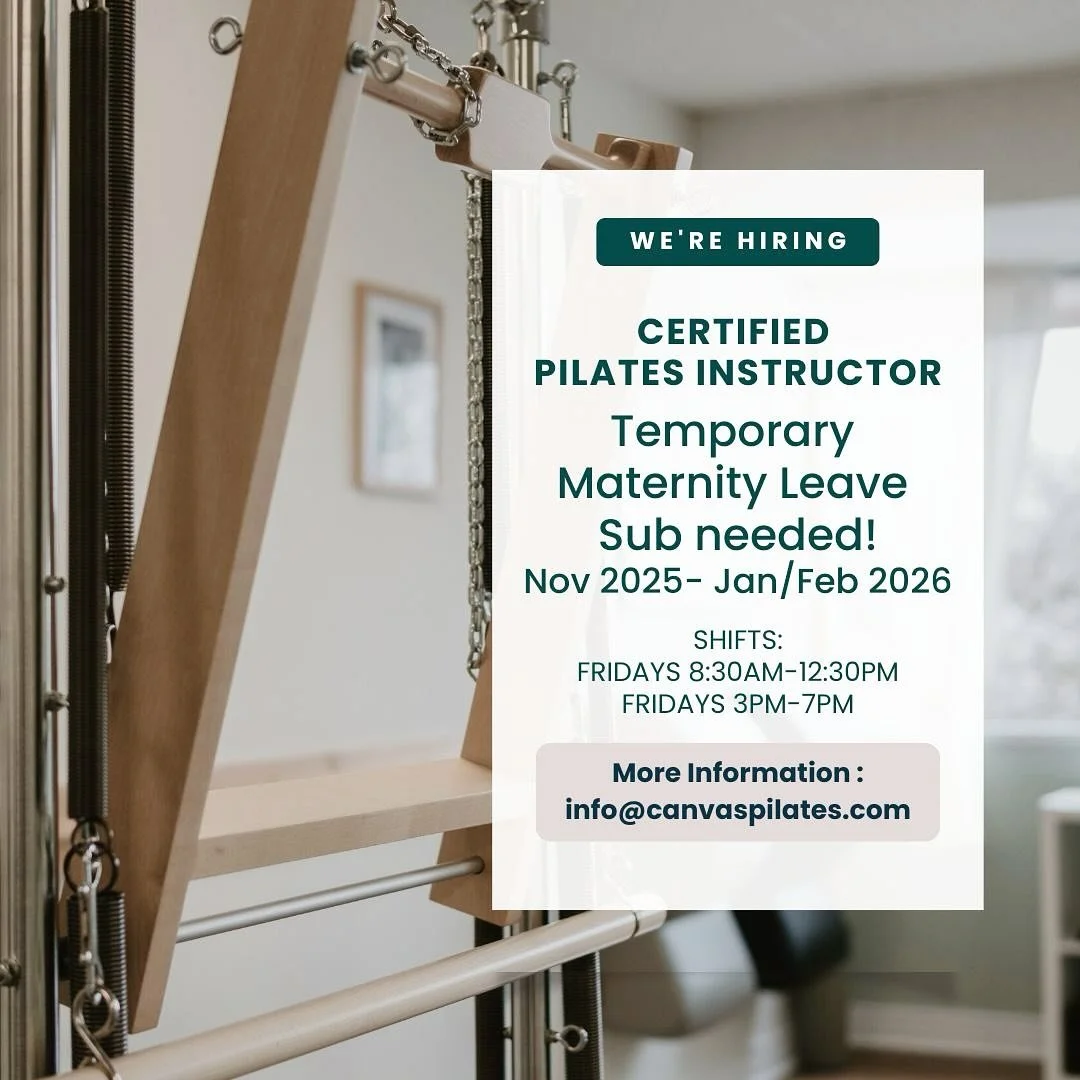 Are you looking to add some teaching hours in an intimate classically equipped studio? Get the whole studio to yourself and your clients! We are looking for a certified Pilates instructor to sub while one of our team goes on mat leave! 
Guaranteed 4 