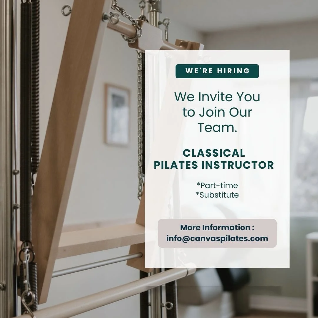 Our Kerrisdale Studio is looking to expand our team and we&rsquo;d love to hear from you!

We&rsquo;re seeking a certified classical Pilates instructor or classical Pilates apprentice to join our amazing team.

🗓 Shift available: Friday mornings sta