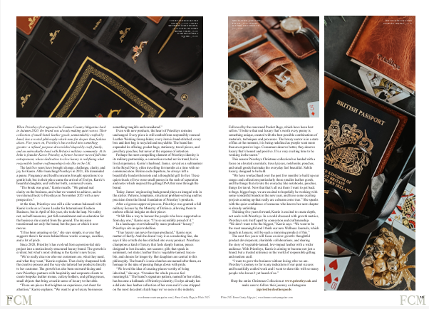 Flat lay of travel accessories including a British passport, leather passport holder, wallet, watch, and jewelry on a dark surface.