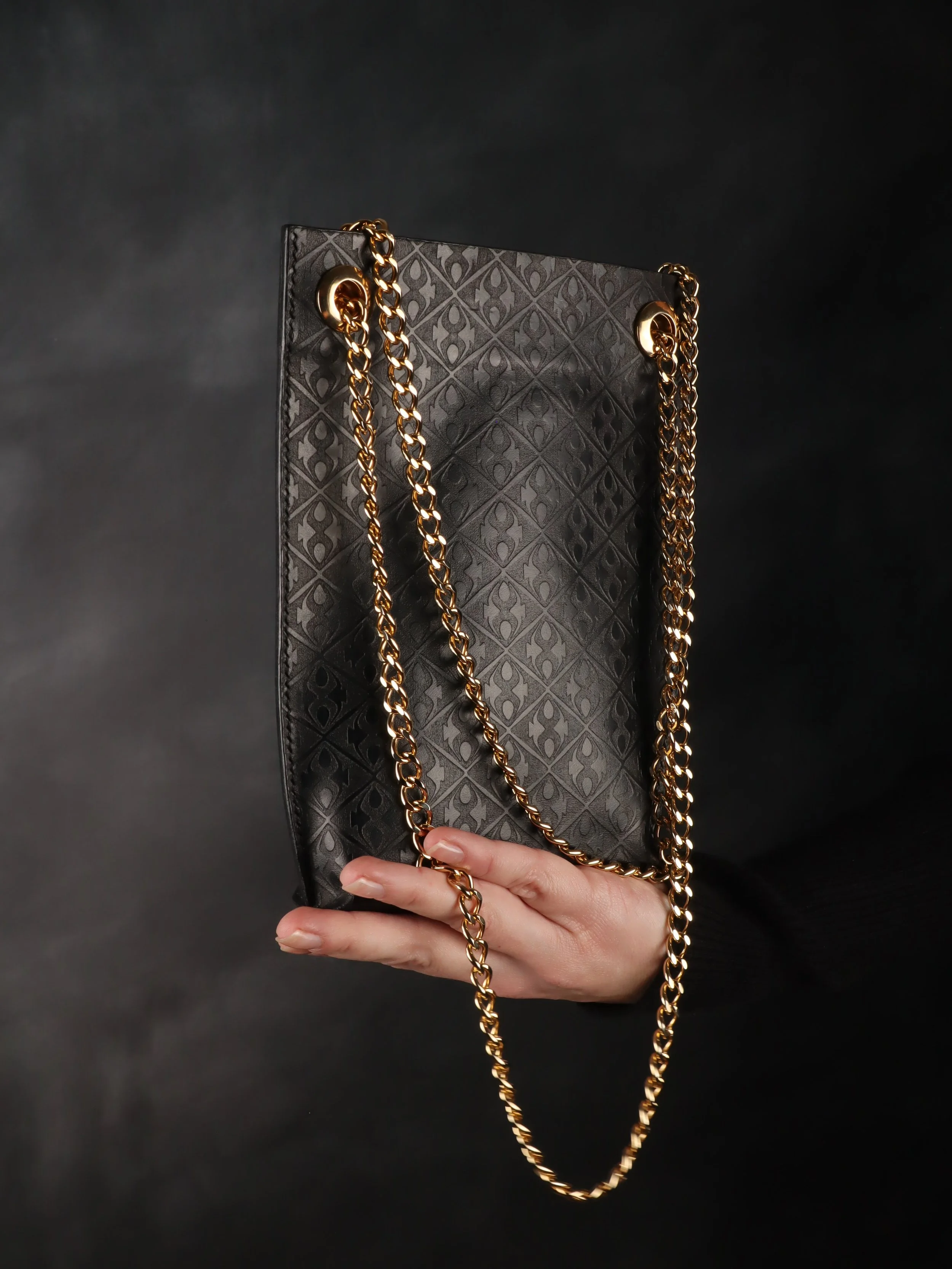 Pocket bag black and gold.JPG