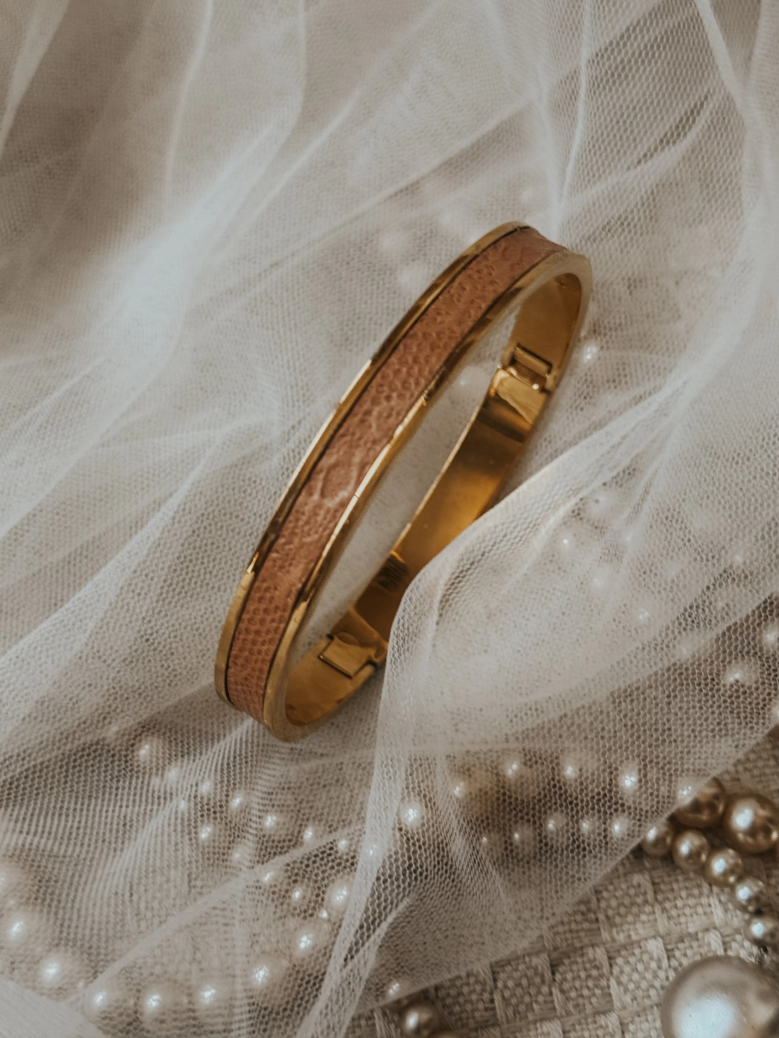 The Bridesmaid Bangle | Lace Leather | Handmade in England
