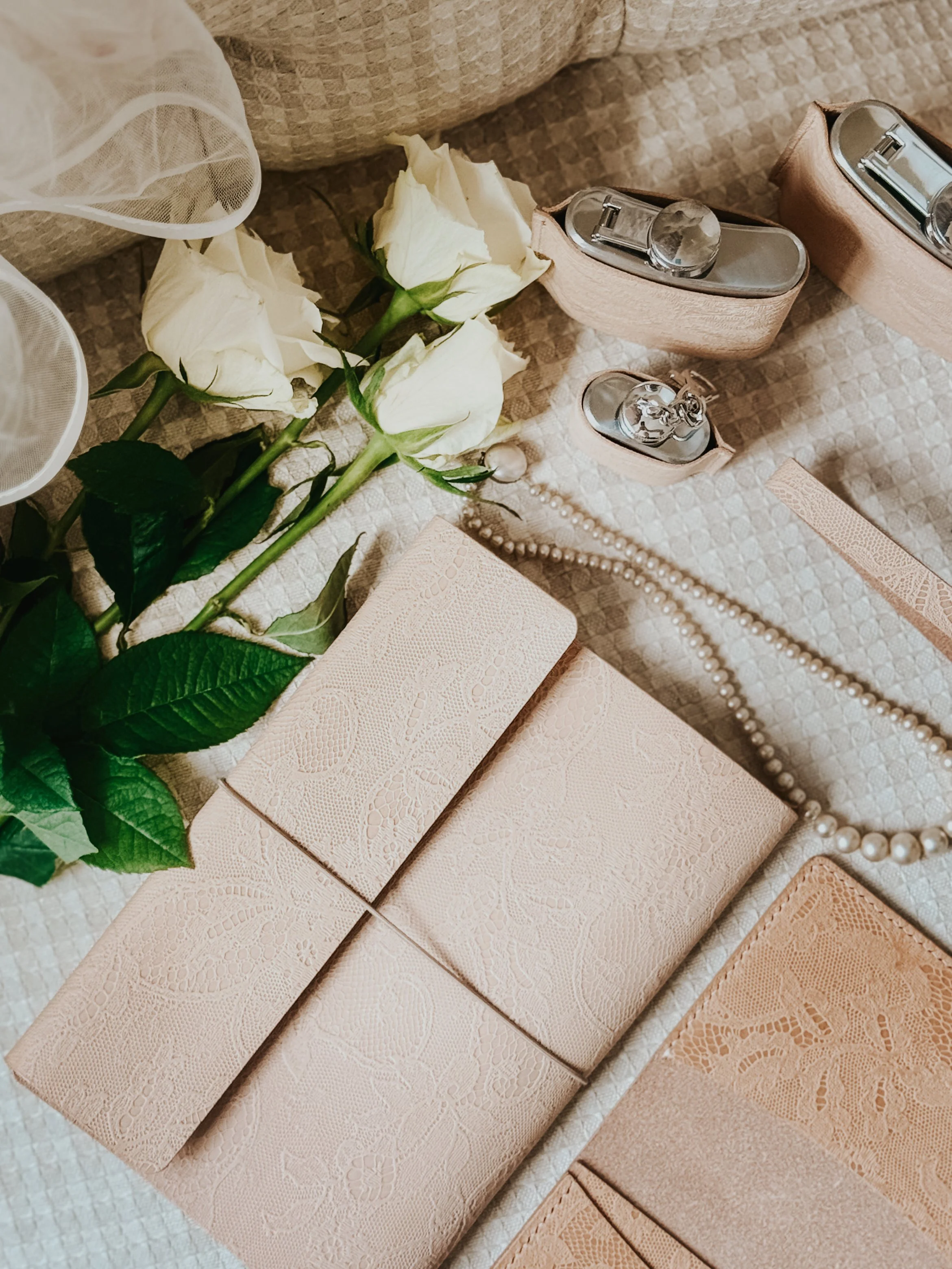 The Wedding Guest Book | Lace or Whisky Leather | Handmade in England