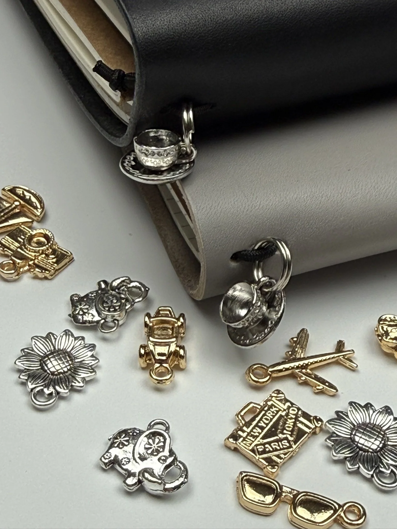 Silver Notebook Charms