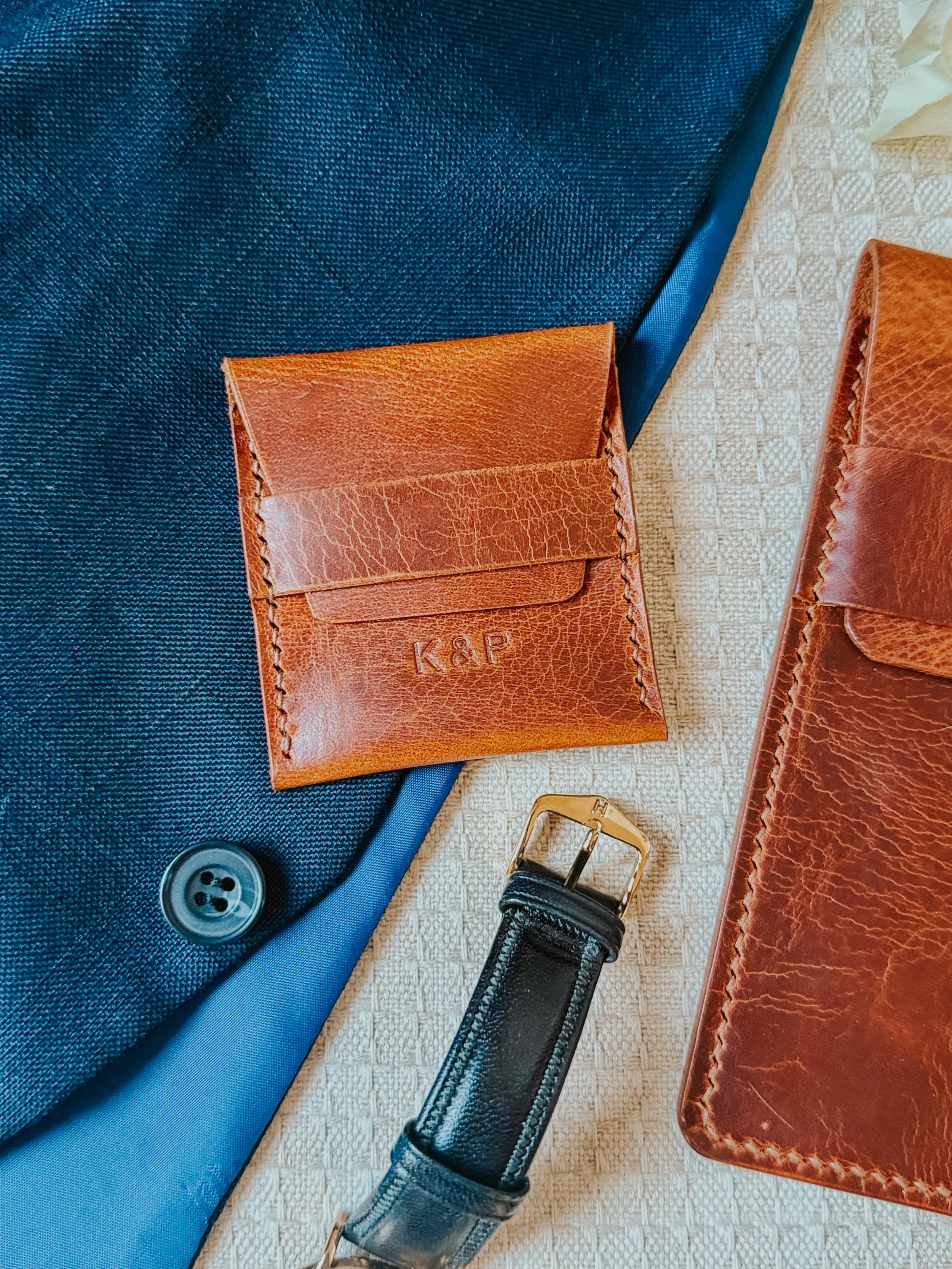The Wedding Ring Pouch | Lace or Whisky Leather | Handmade in England