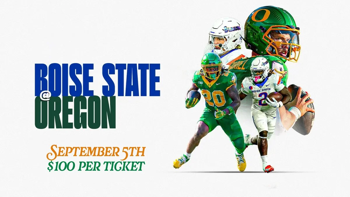 U of O Ducks Vs Boise State Broncos Football Game