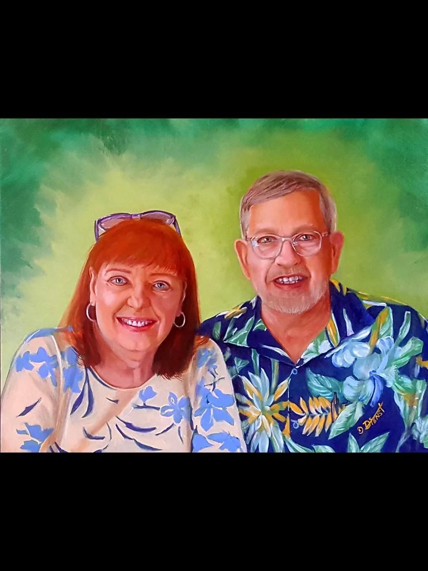 Carol and Bill Barnes © by Artist Bob Dienst
